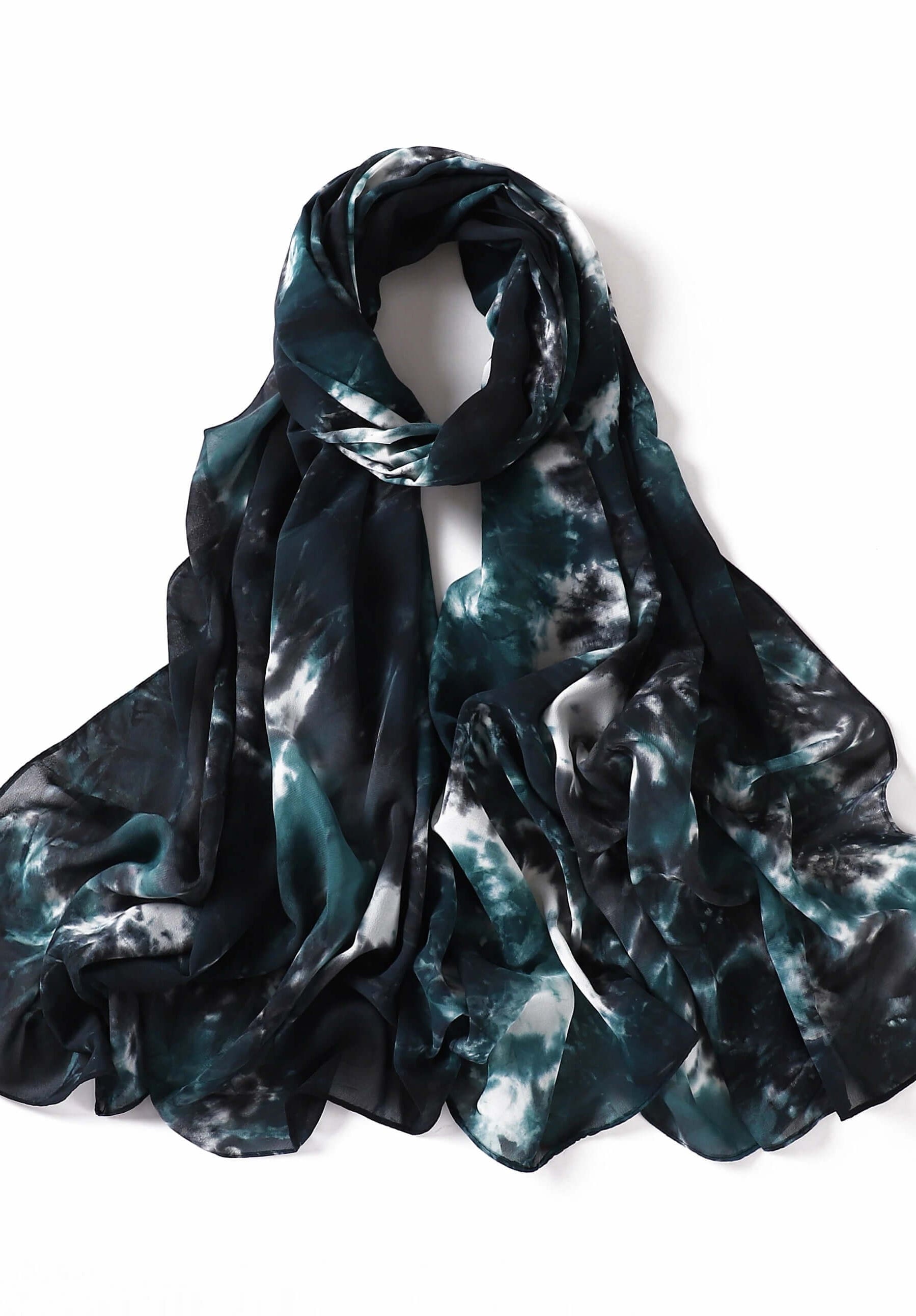 beautiful chiffon Tie Dye Chiffon hijab Kabayare