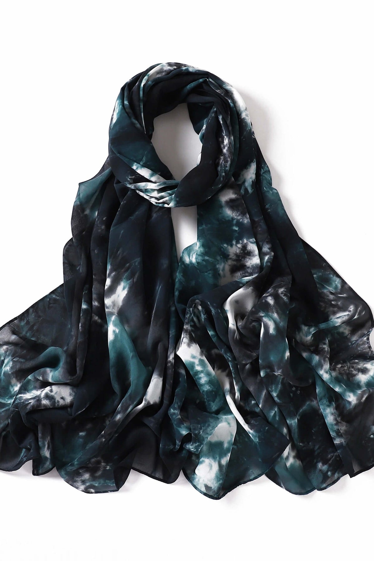 beautiful chiffon Tie Dye Chiffon hijab Kabayare