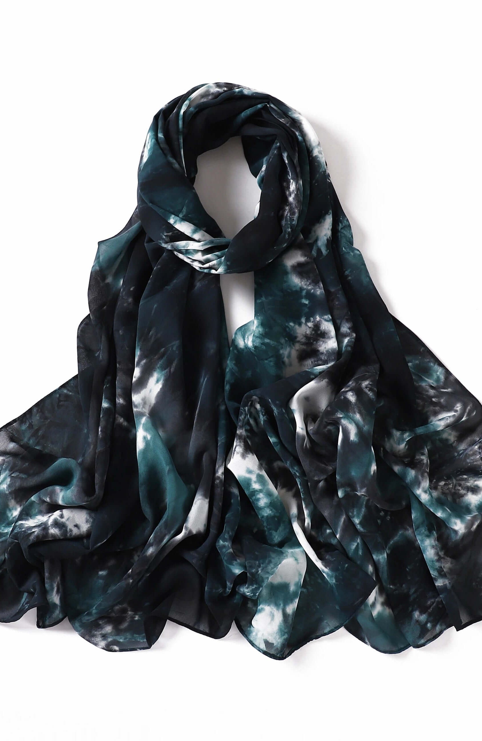 beautiful chiffon Tie Dye Chiffon hijab Kabayare