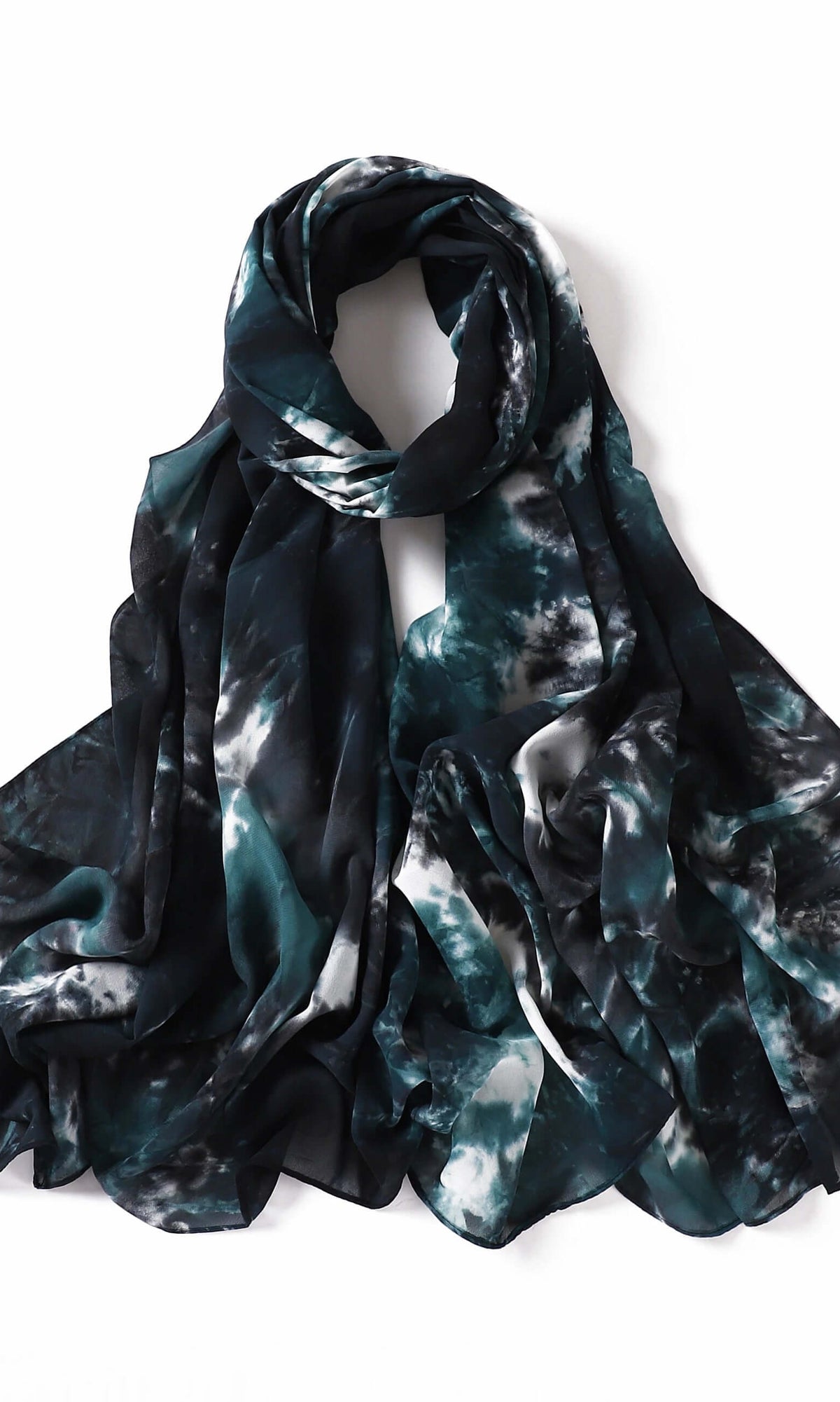 beautiful chiffon Tie Dye Chiffon hijab Kabayare