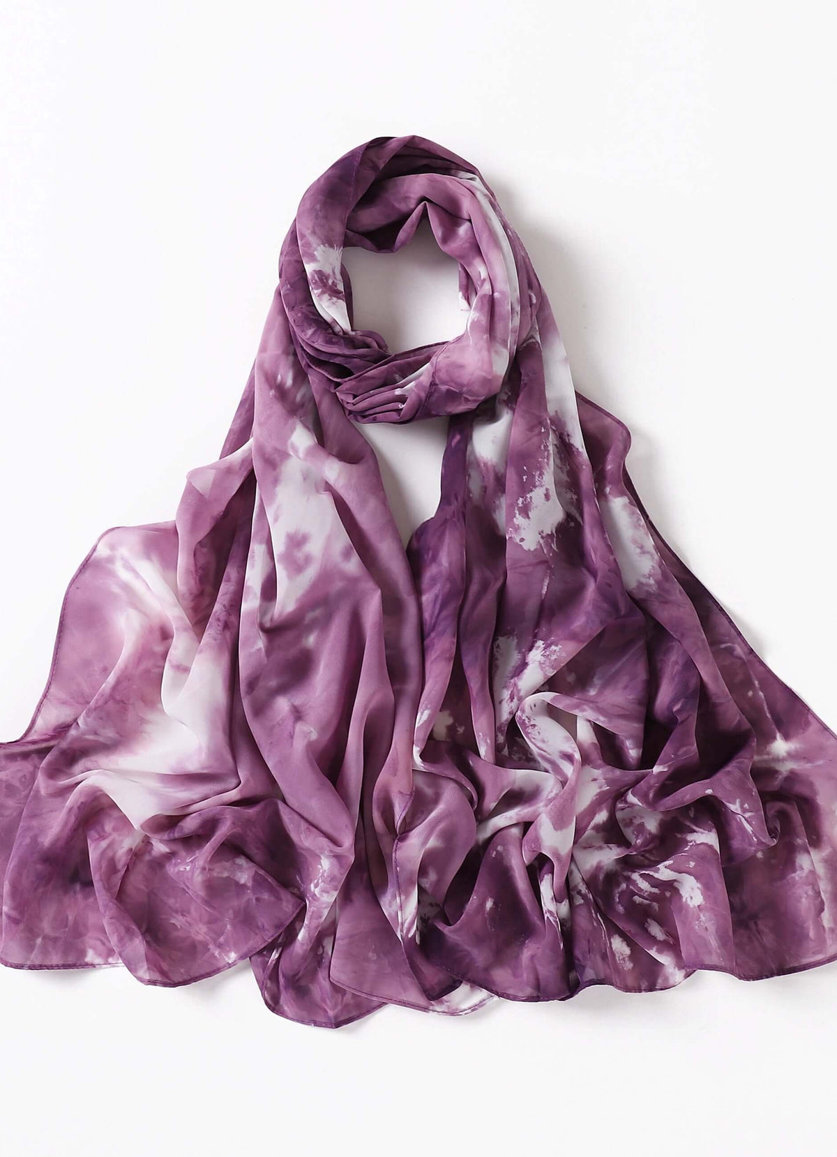 beautiful chiffon Tie Dye Chiffon hijab Kabayare