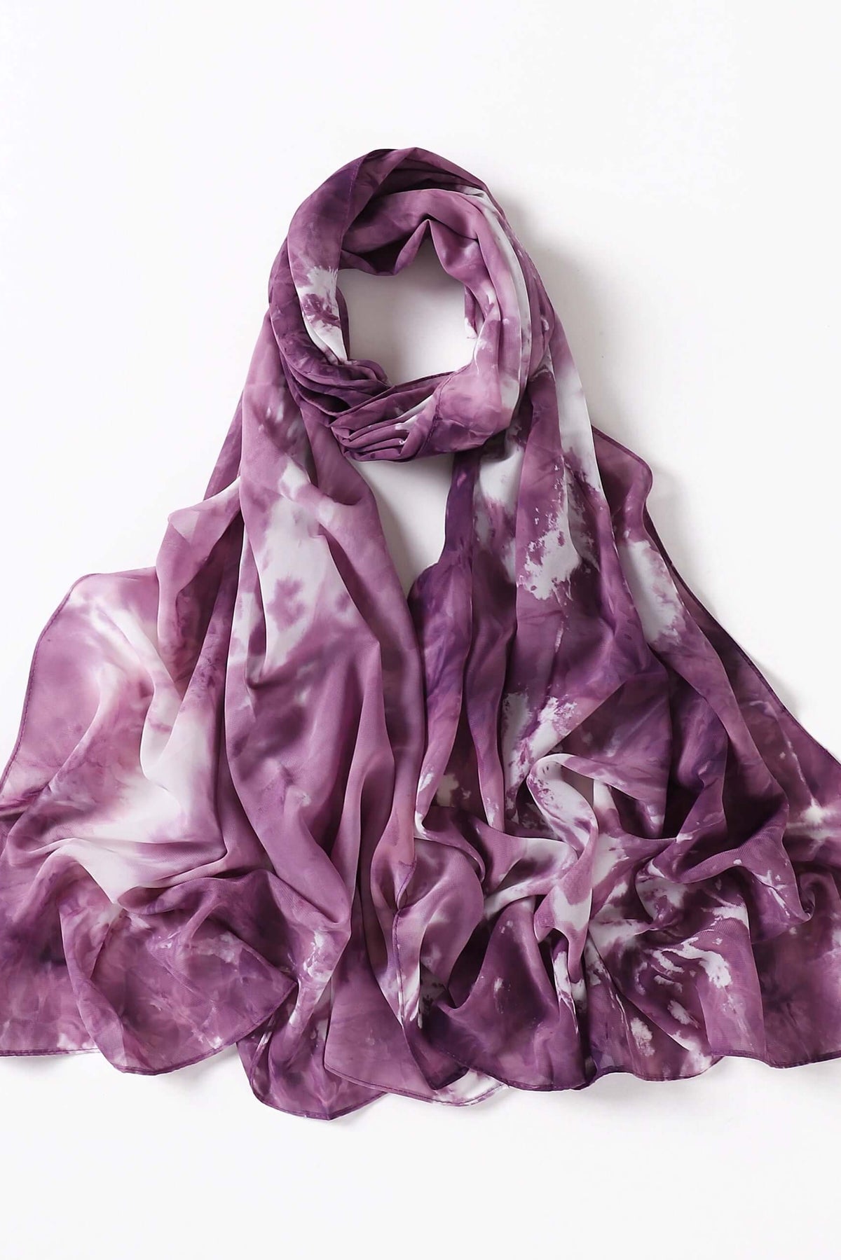 beautiful chiffon Tie Dye Chiffon hijab Kabayare