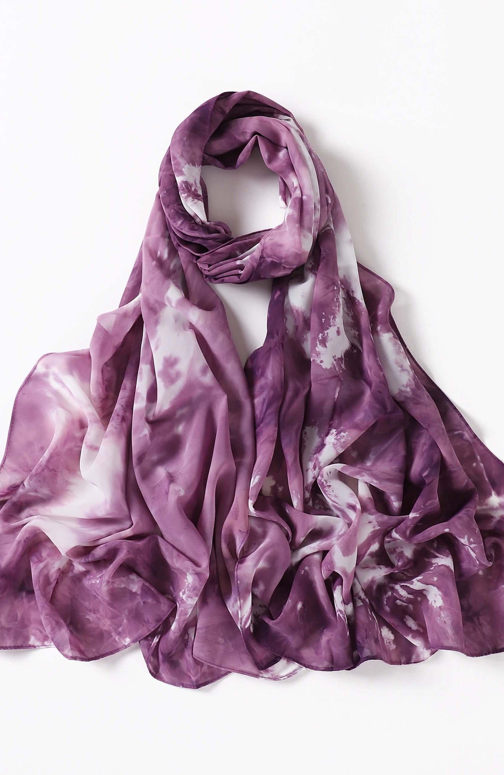 beautiful chiffon Tie Dye Chiffon hijab Kabayare
