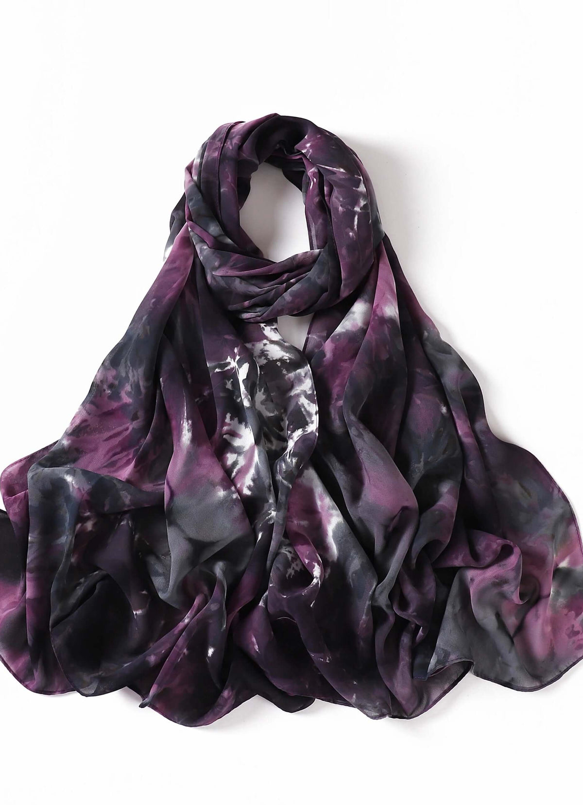 Beautiful chiffon Tie Dye Chiffon hijab Kabayare