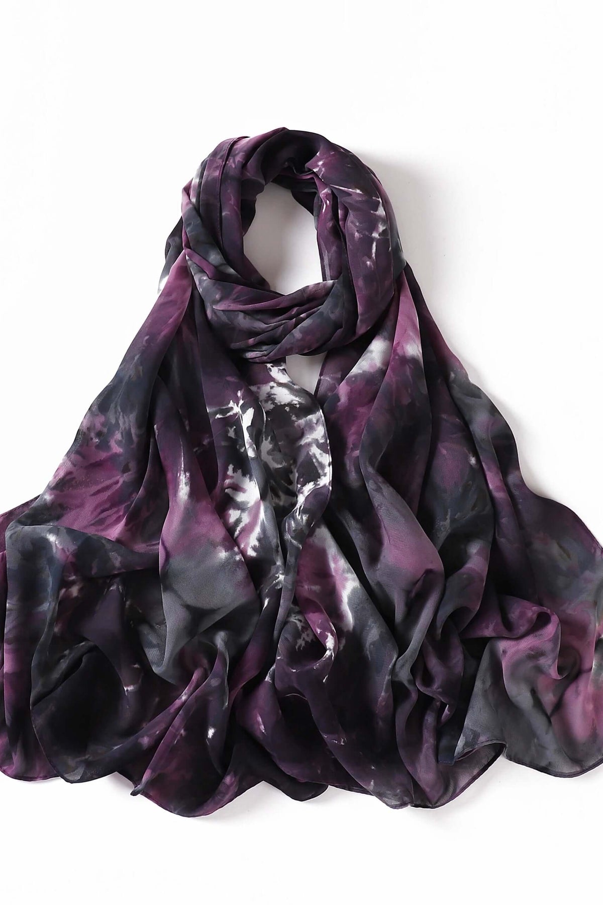 Beautiful chiffon Tie Dye Chiffon hijab Kabayare