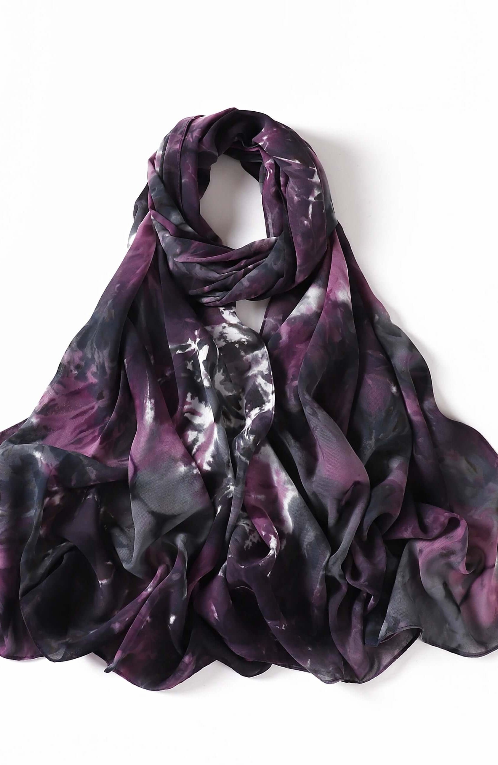 Beautiful chiffon Tie Dye Chiffon hijab Kabayare