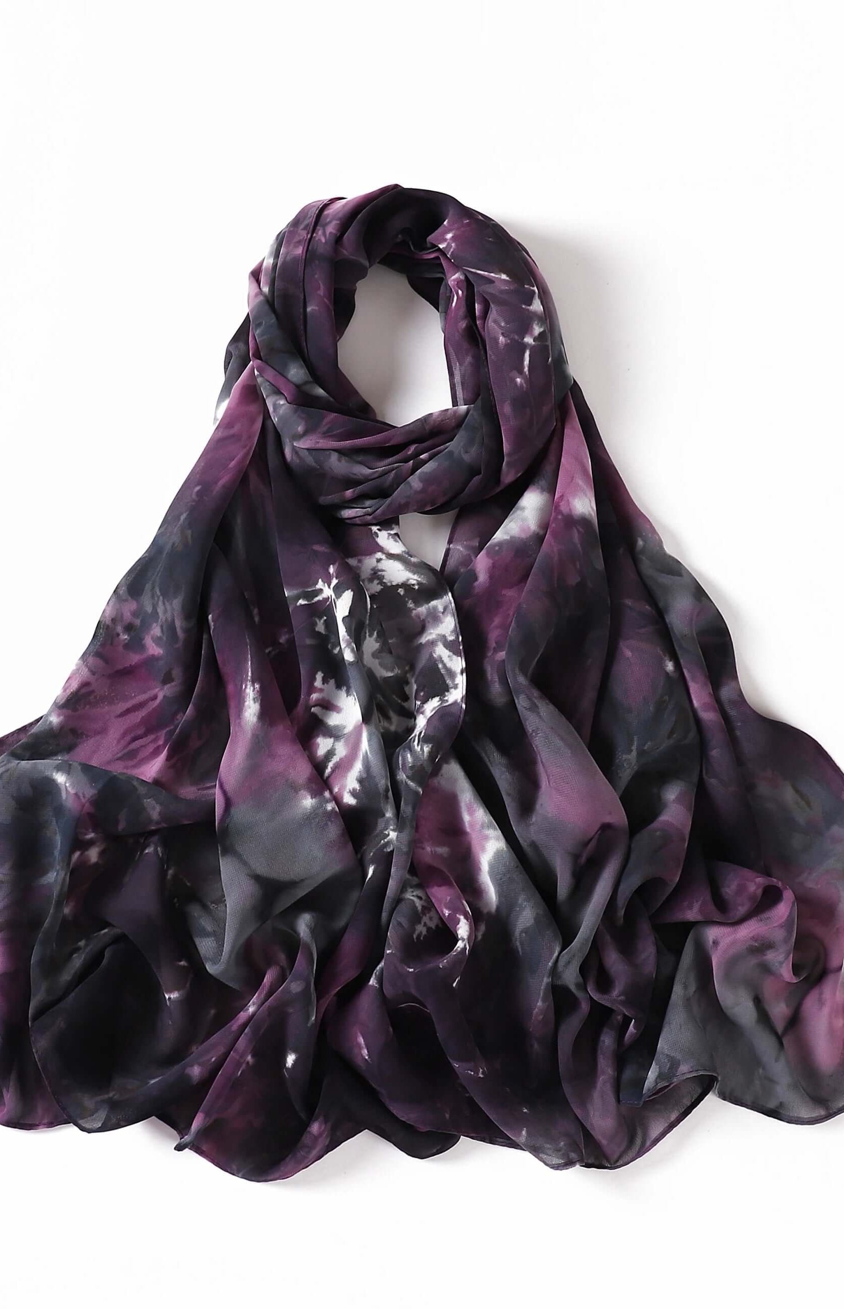 Beautiful chiffon Tie Dye Chiffon hijab Kabayare