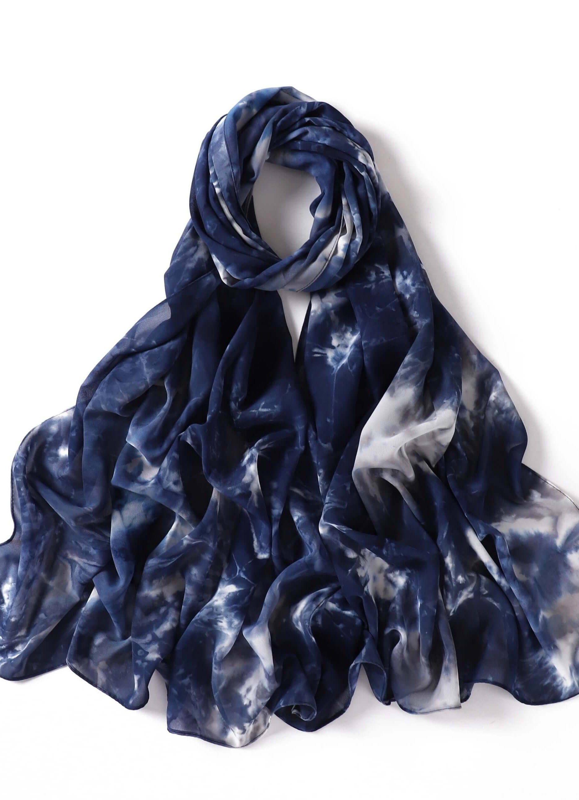 Beautiful chiffon Tie Dye Chiffon hijab Kabayare