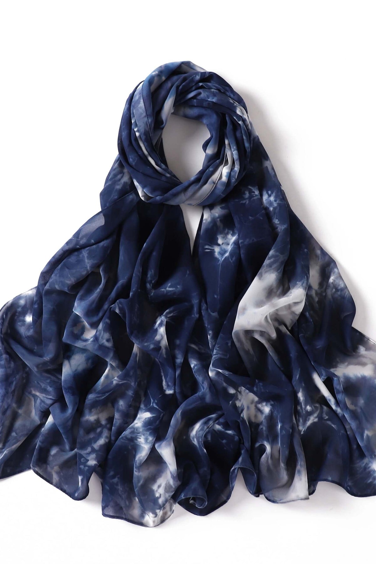 Beautiful chiffon Tie Dye Chiffon hijab Kabayare