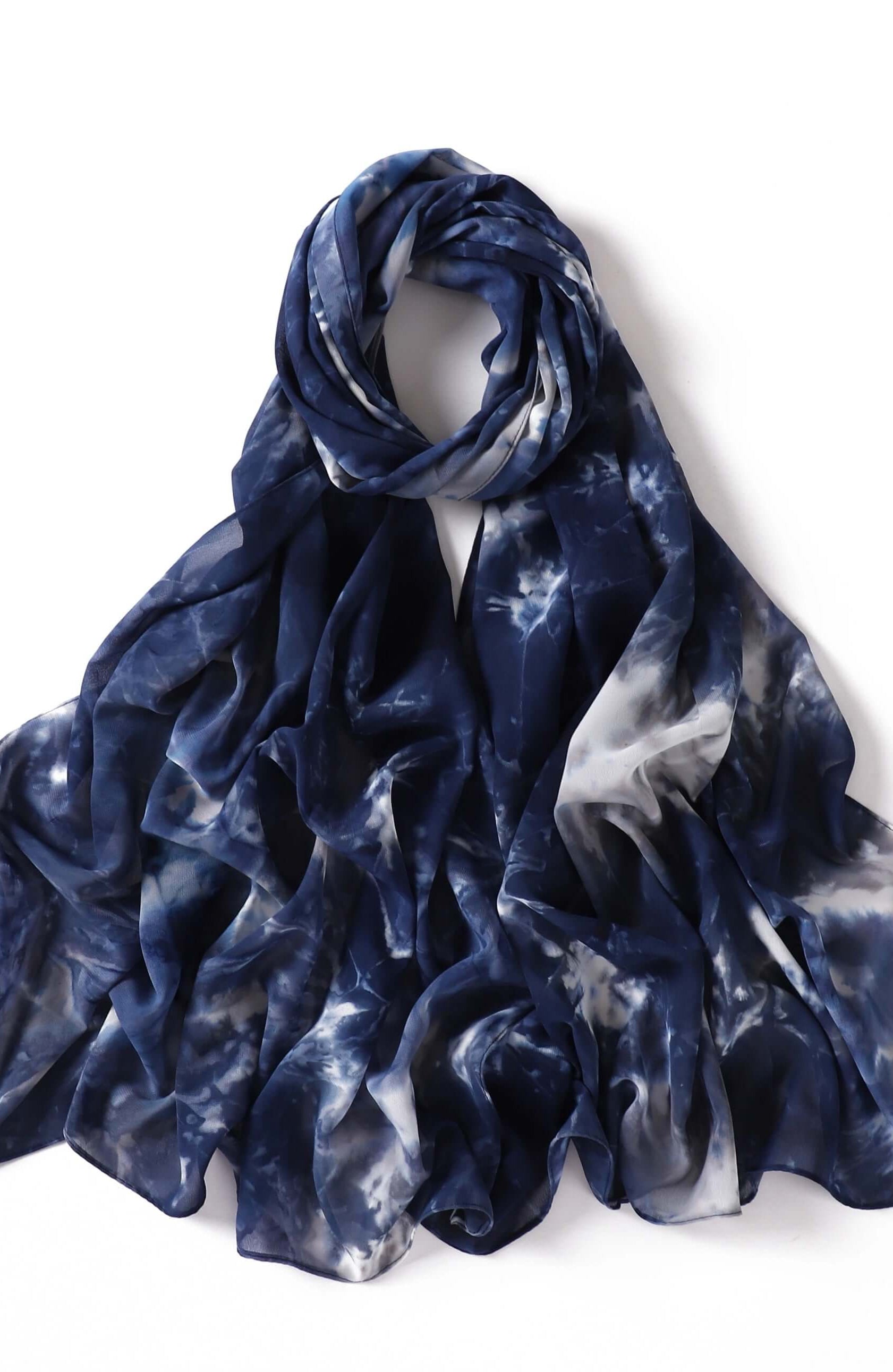 Beautiful chiffon Tie Dye Chiffon hijab Kabayare