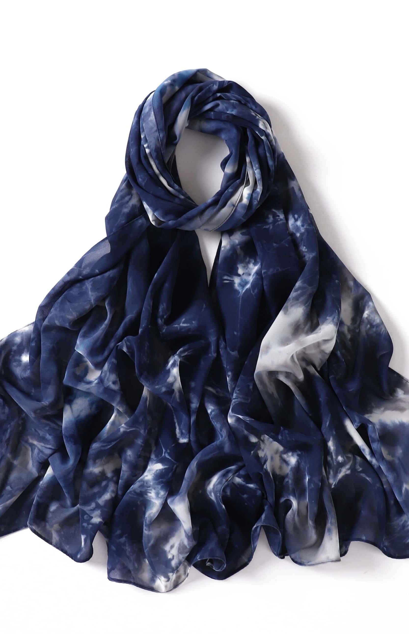 Beautiful chiffon Tie Dye Chiffon hijab Kabayare