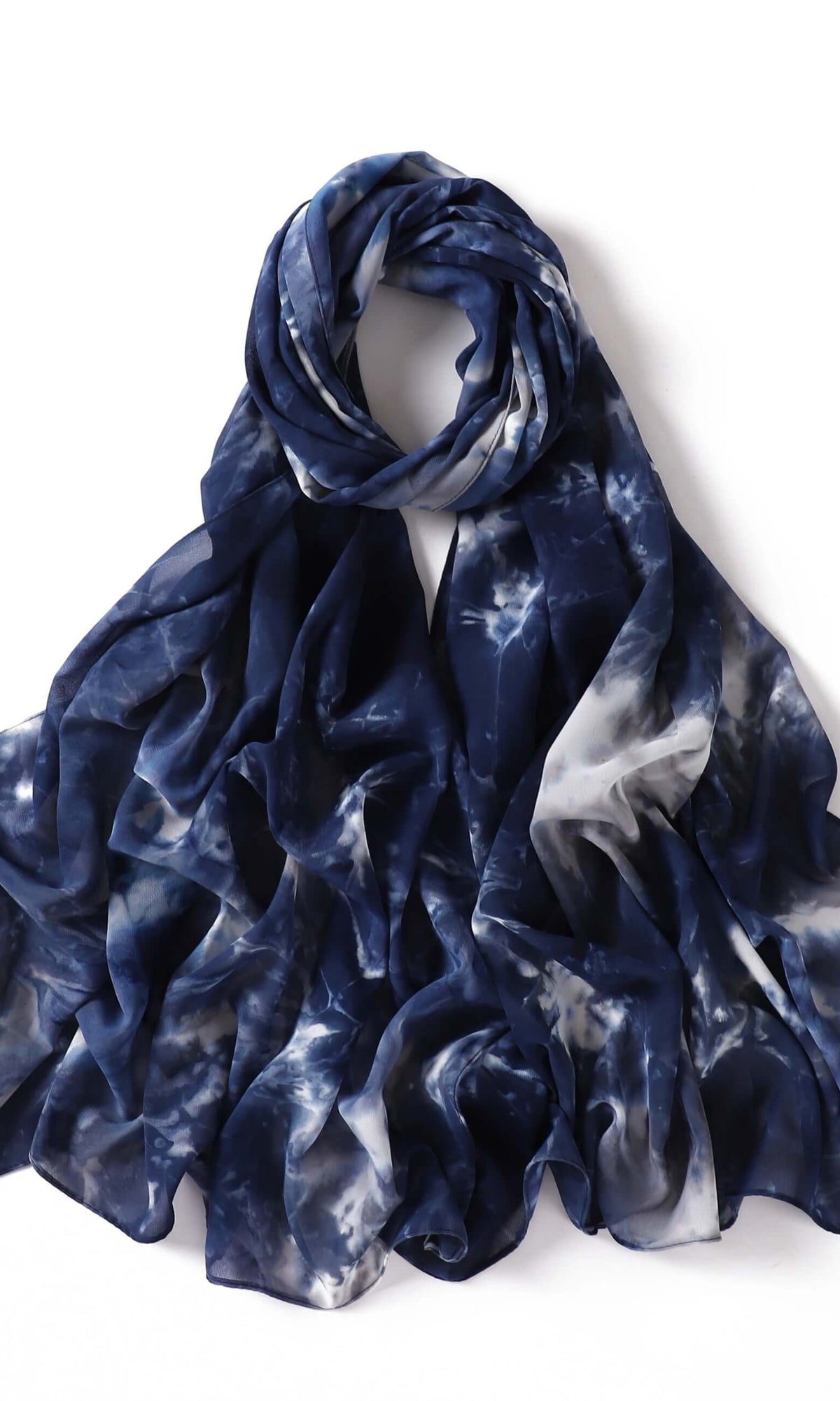 Beautiful chiffon Tie Dye Chiffon hijab Kabayare