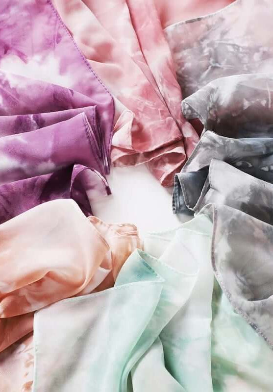 Beautiful chiffon Tie Dye Chiffon hijab Kabayare