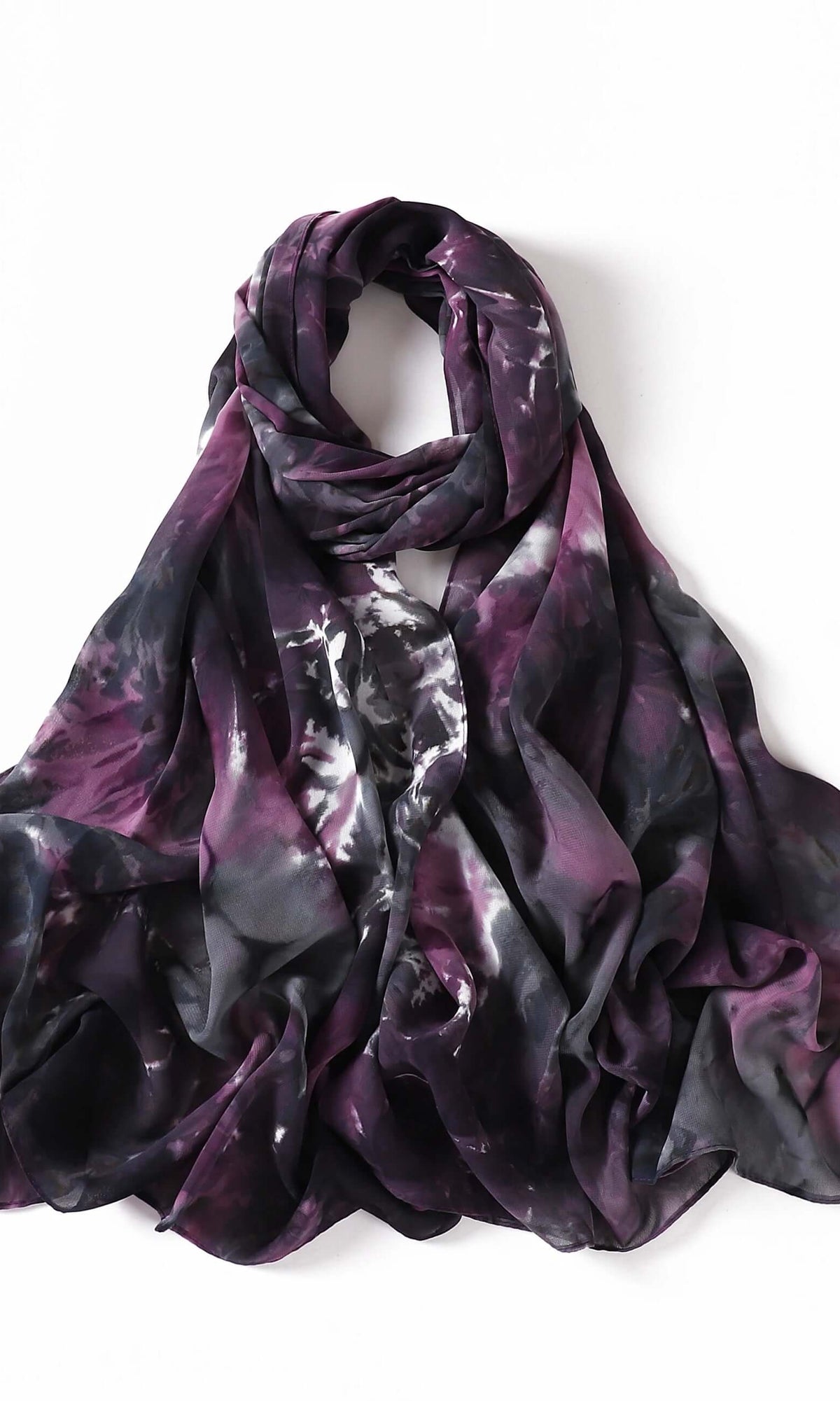 Beautiful chiffon Tie Dye Chiffon hijab Kabayare
