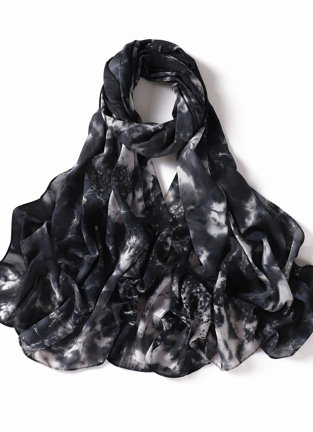 Beautiful chiffon Tie Dye Chiffon hijab Kabayare