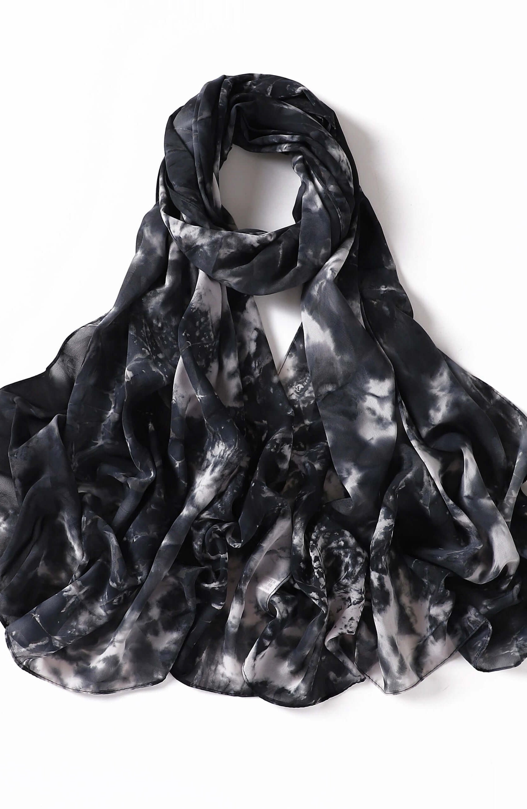 Beautiful chiffon Tie Dye Chiffon hijab Kabayare