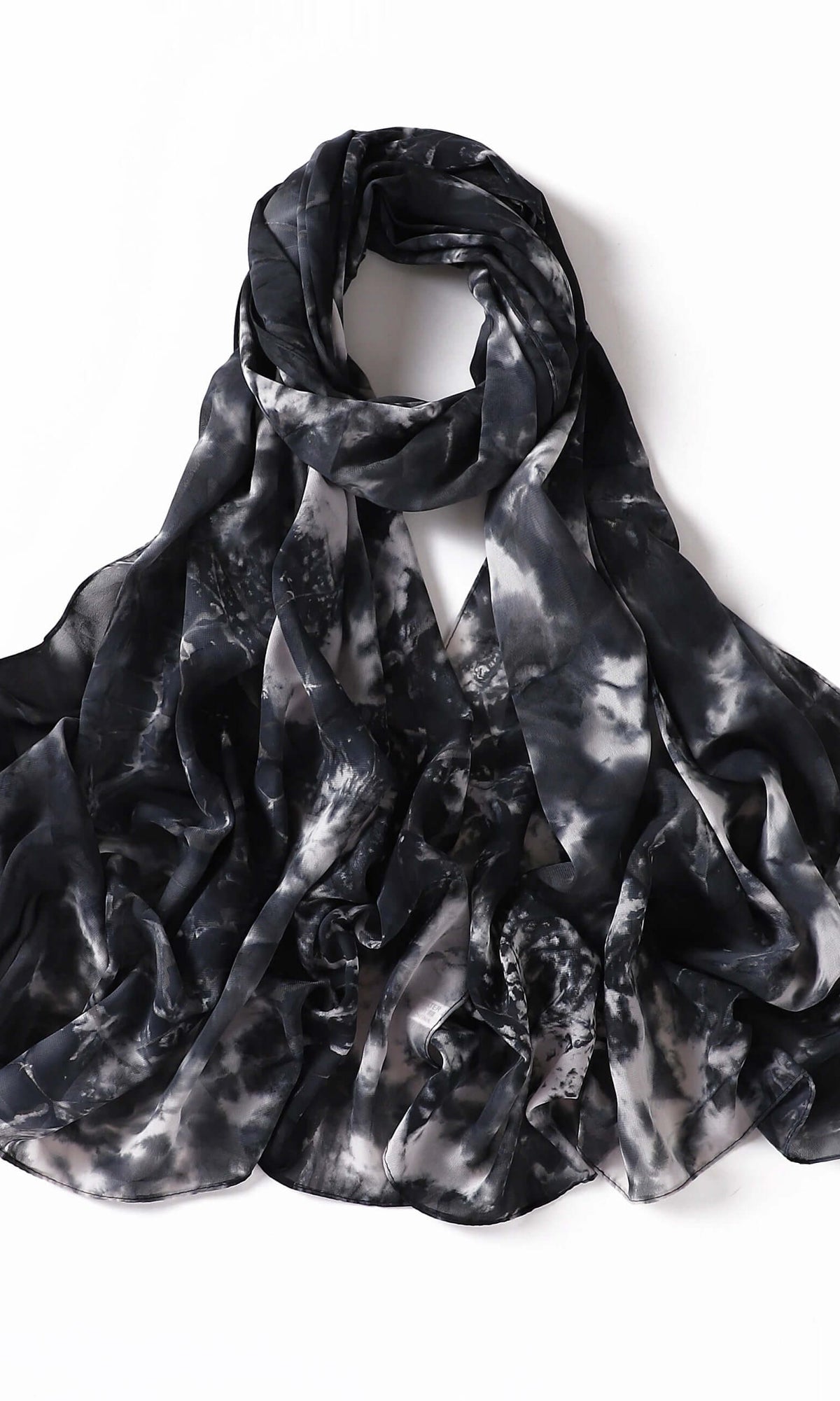 Beautiful chiffon Tie Dye Chiffon hijab Kabayare