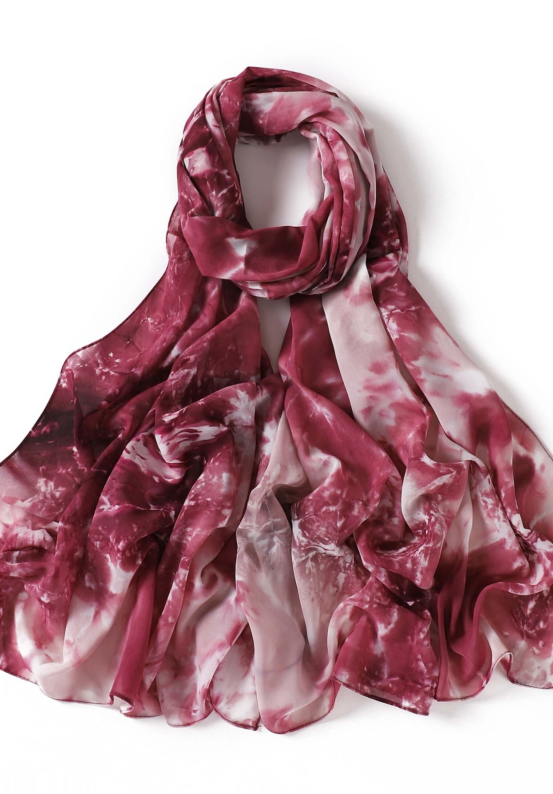 Beautiful chiffon Tie Dye Chiffon hijab Kabayare