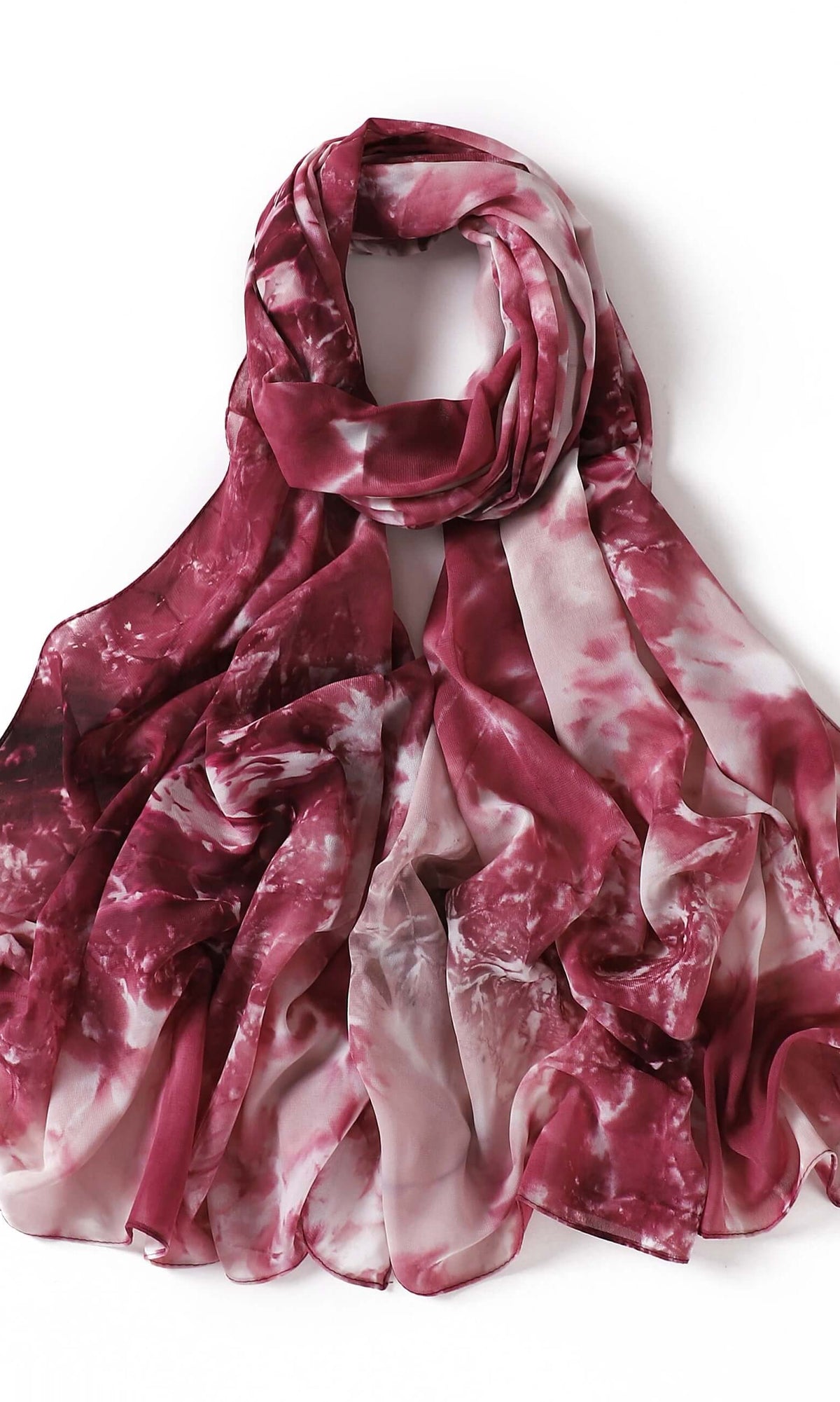 Beautiful chiffon Tie Dye Chiffon hijab Kabayare