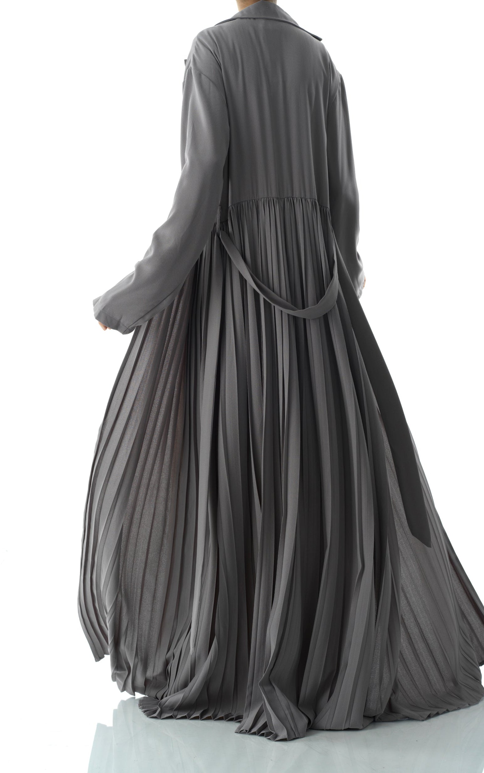 Beautiful Pleated jacket abaya Kabayare