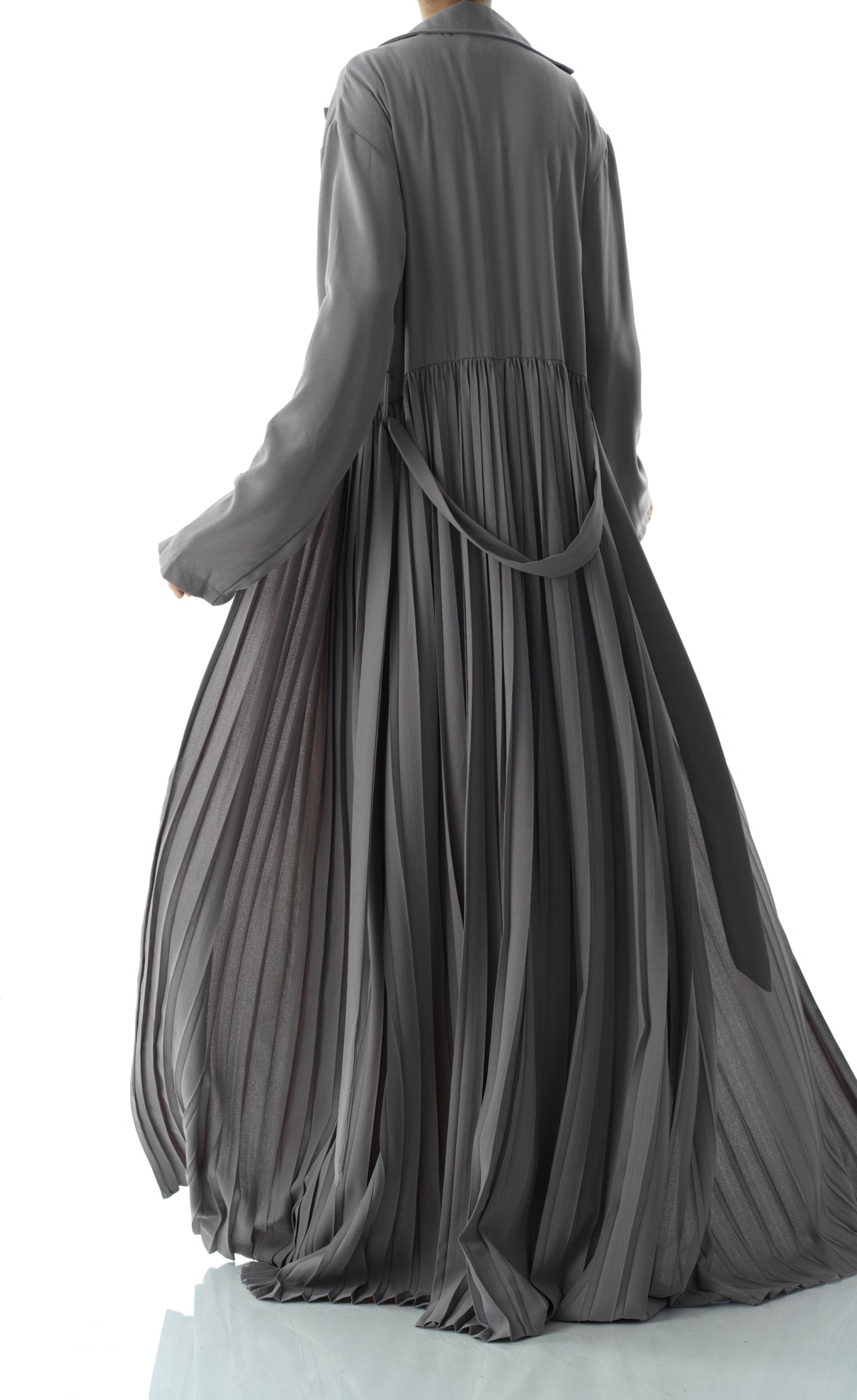 Beautiful Pleated jacket abaya Kabayare