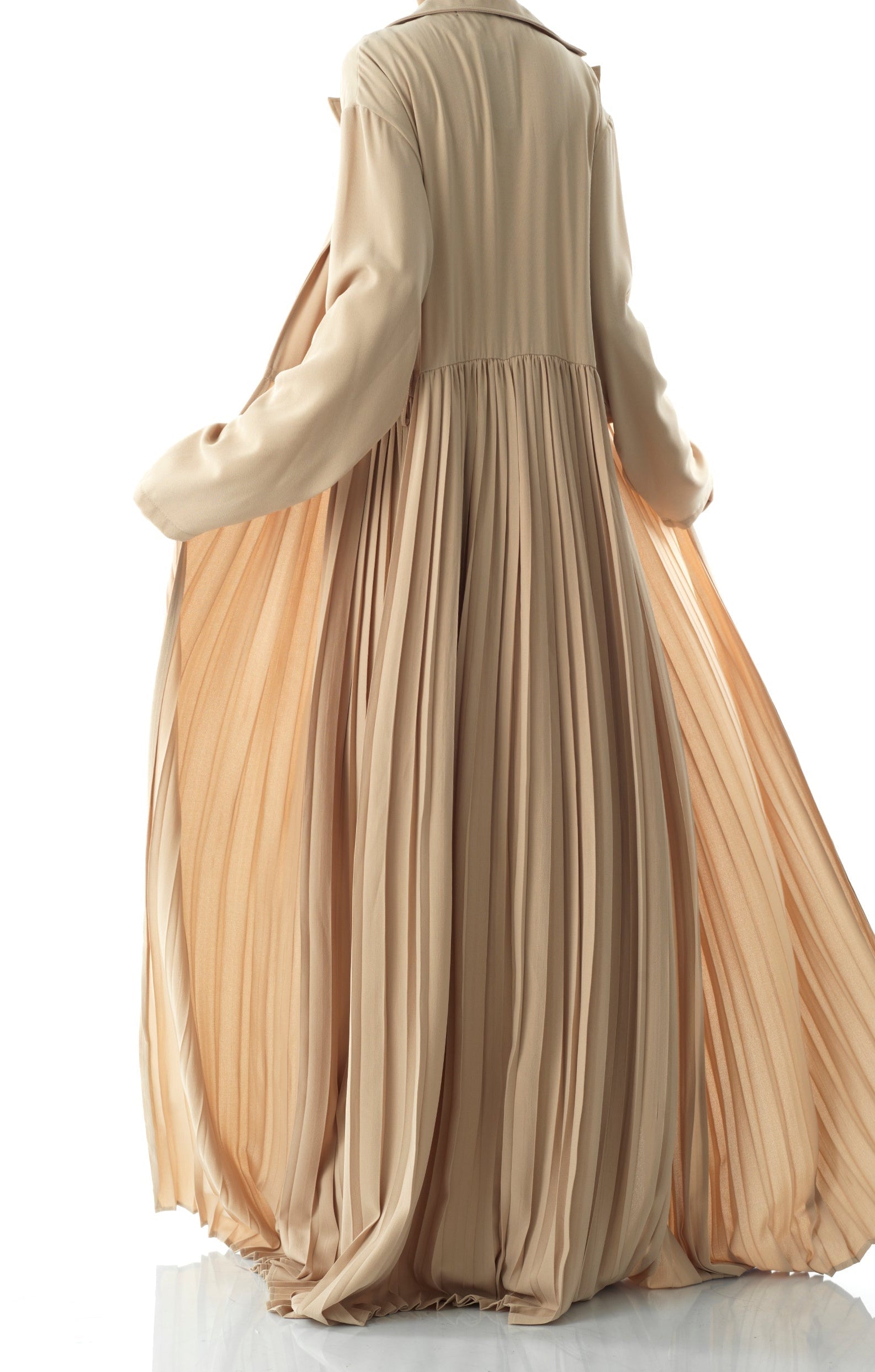 Beautiful Pleated jacket abaya Kabayare