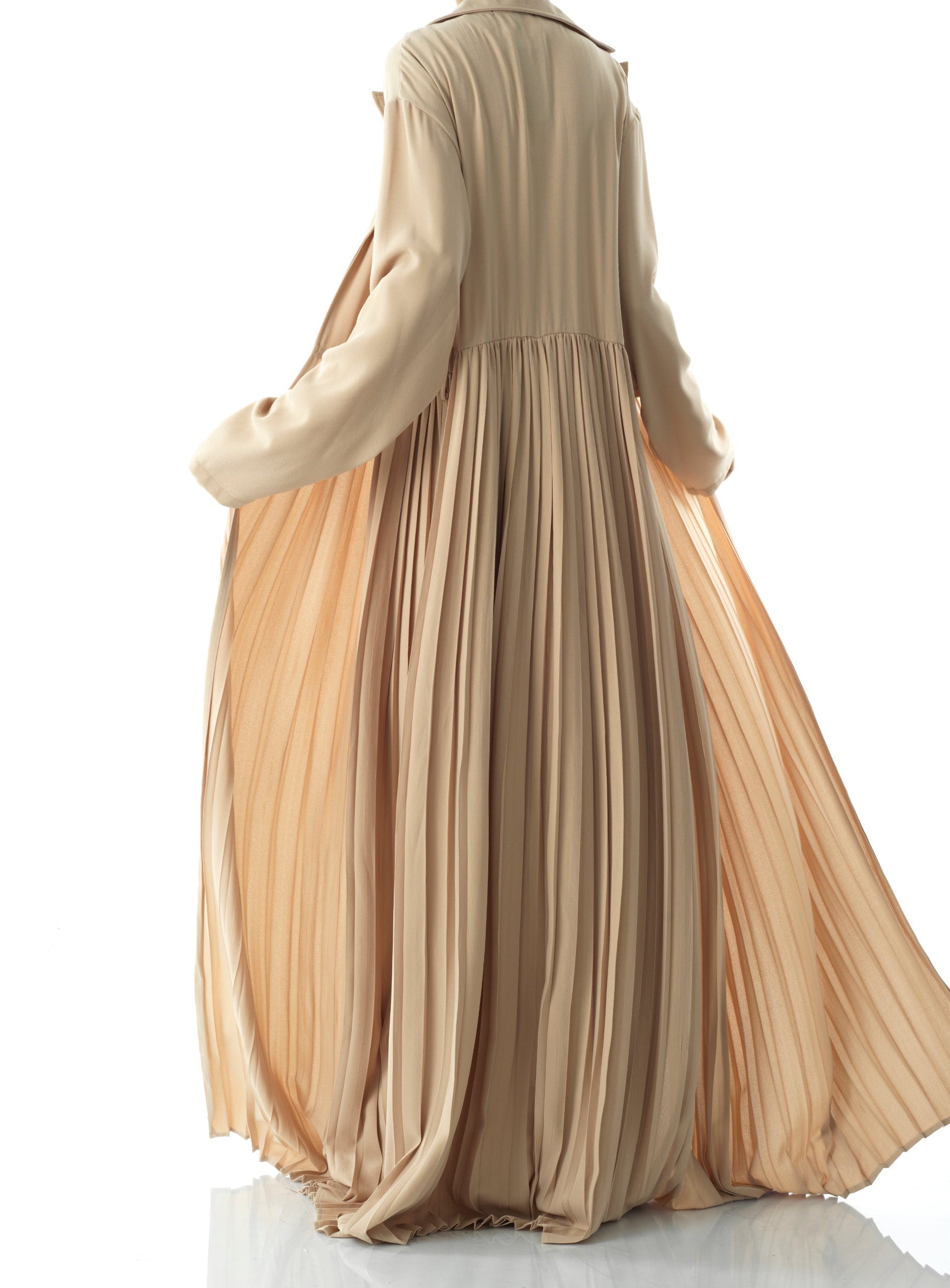 Beautiful Pleated jacket abaya Kabayare