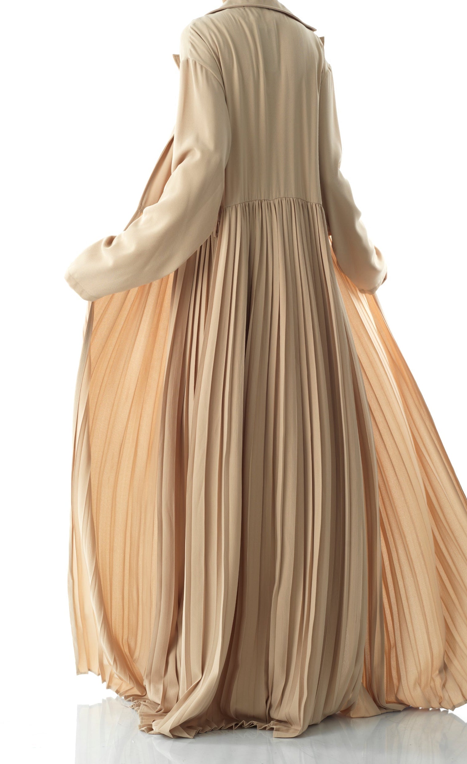 Beautiful Pleated jacket abaya Kabayare