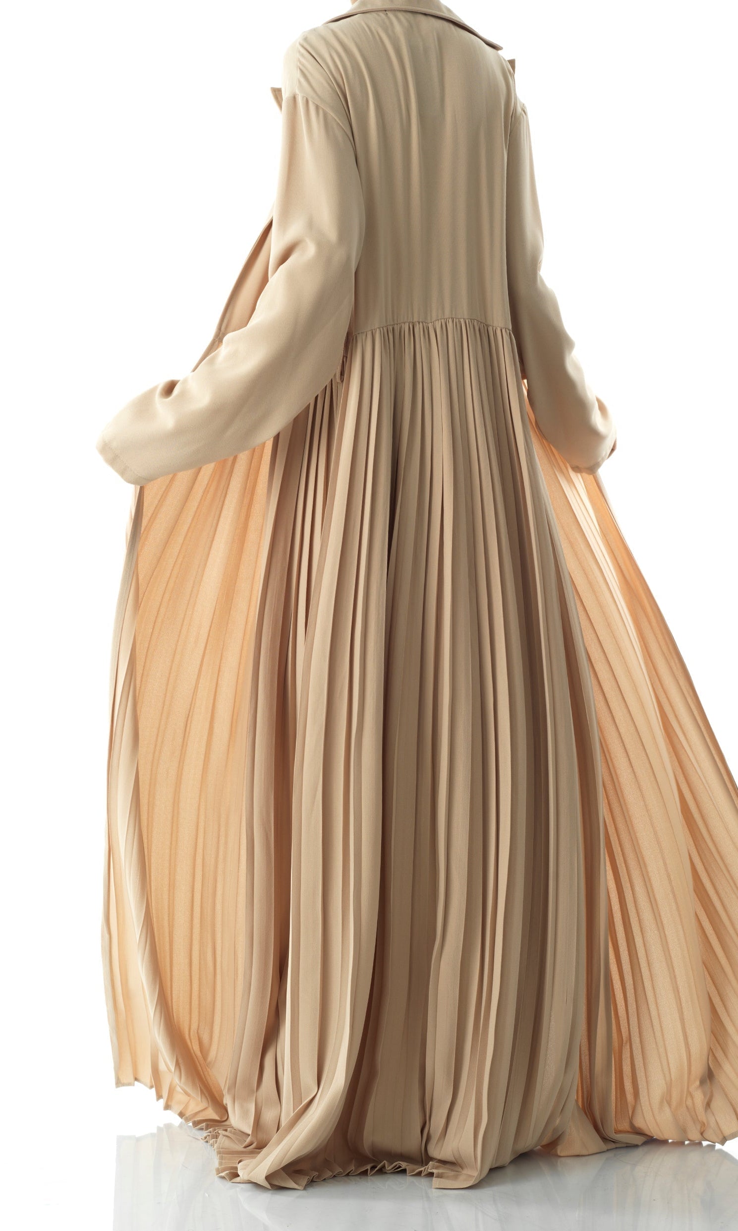 Beautiful Pleated jacket abaya Kabayare
