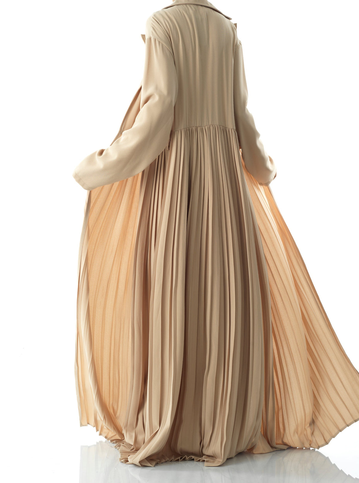 Beautiful Pleated jacket abaya Kabayare