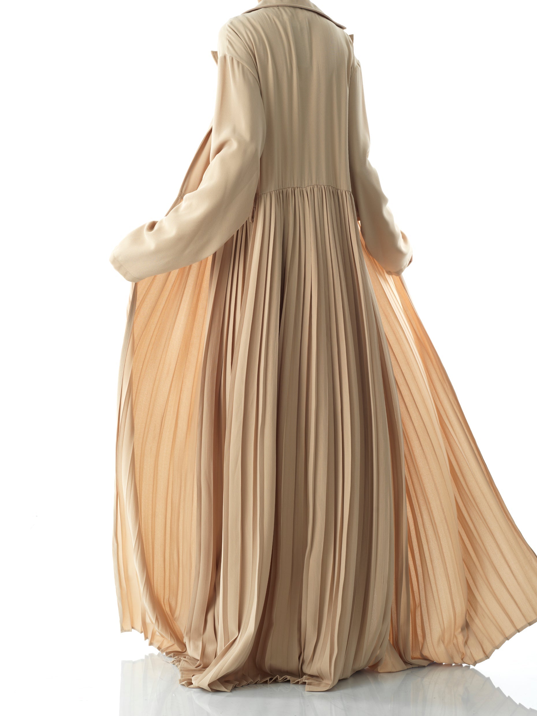 Beautiful Pleated jacket abaya Kabayare