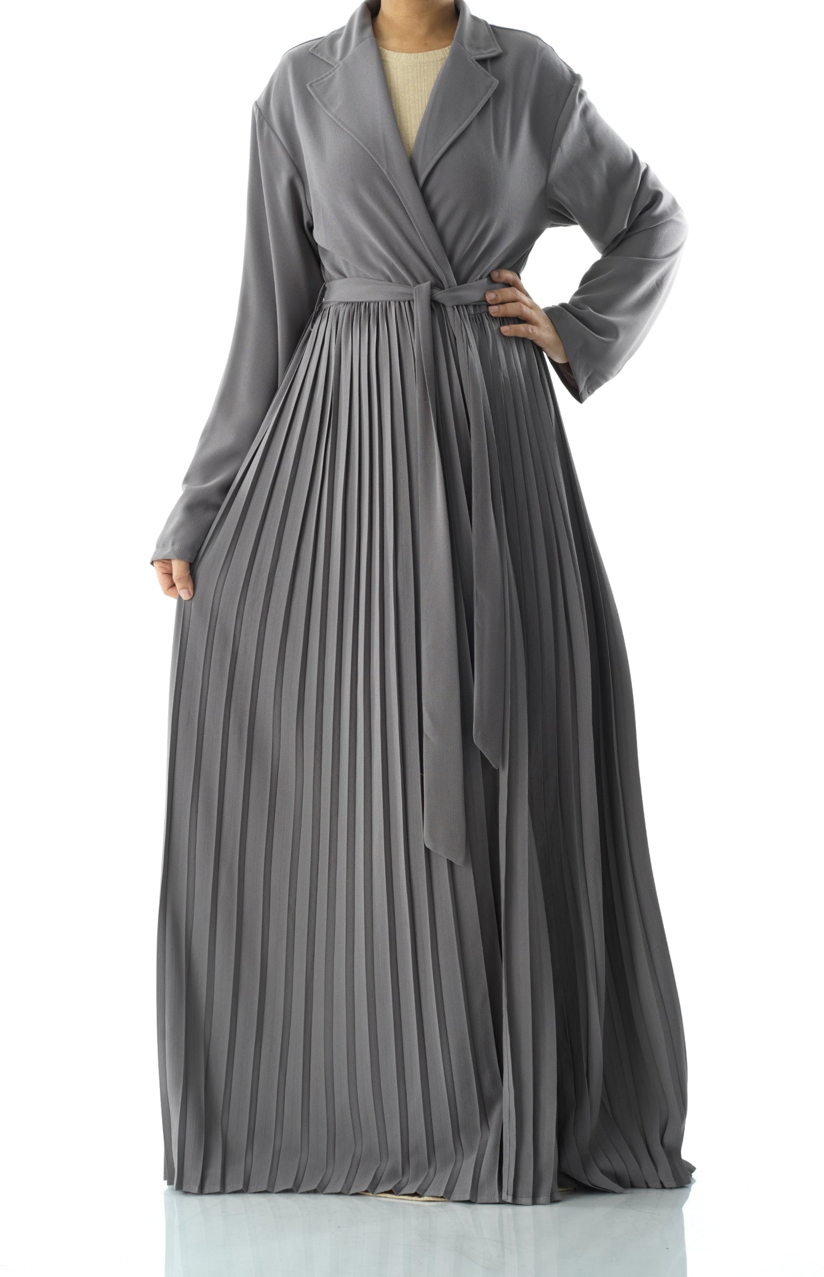 Beautiful Pleated jacket abaya Kabayare