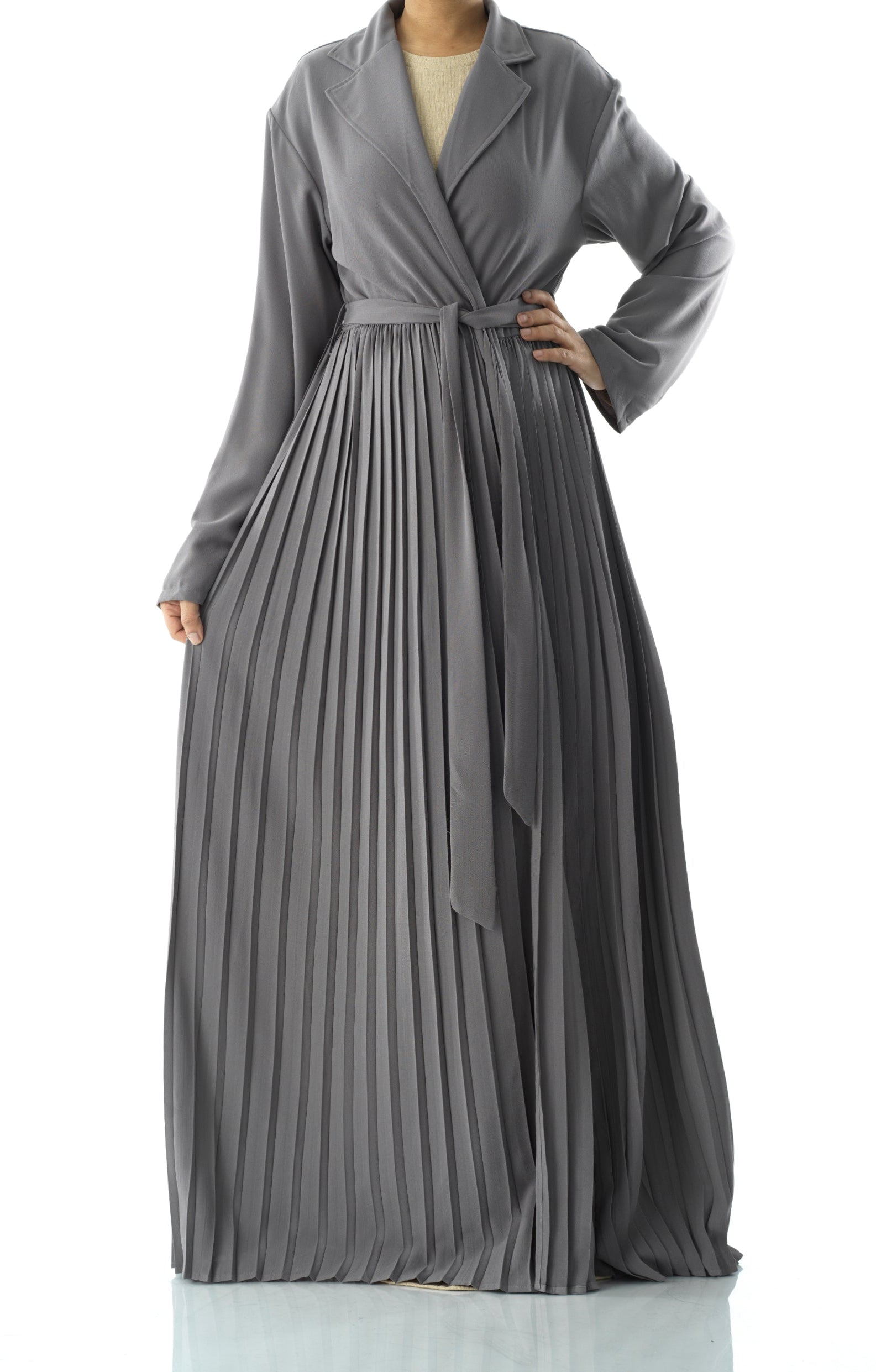 Beautiful Pleated jacket abaya Kabayare