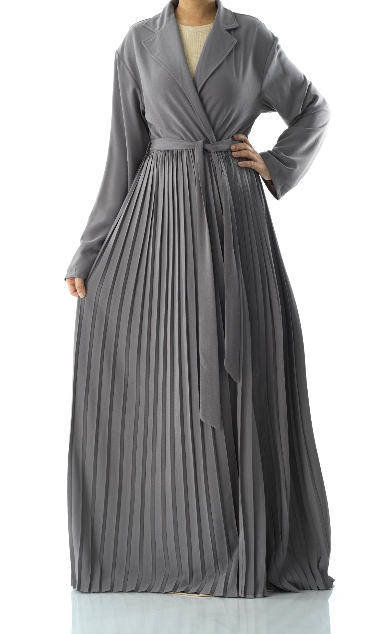 Beautiful Pleated jacket abaya Kabayare