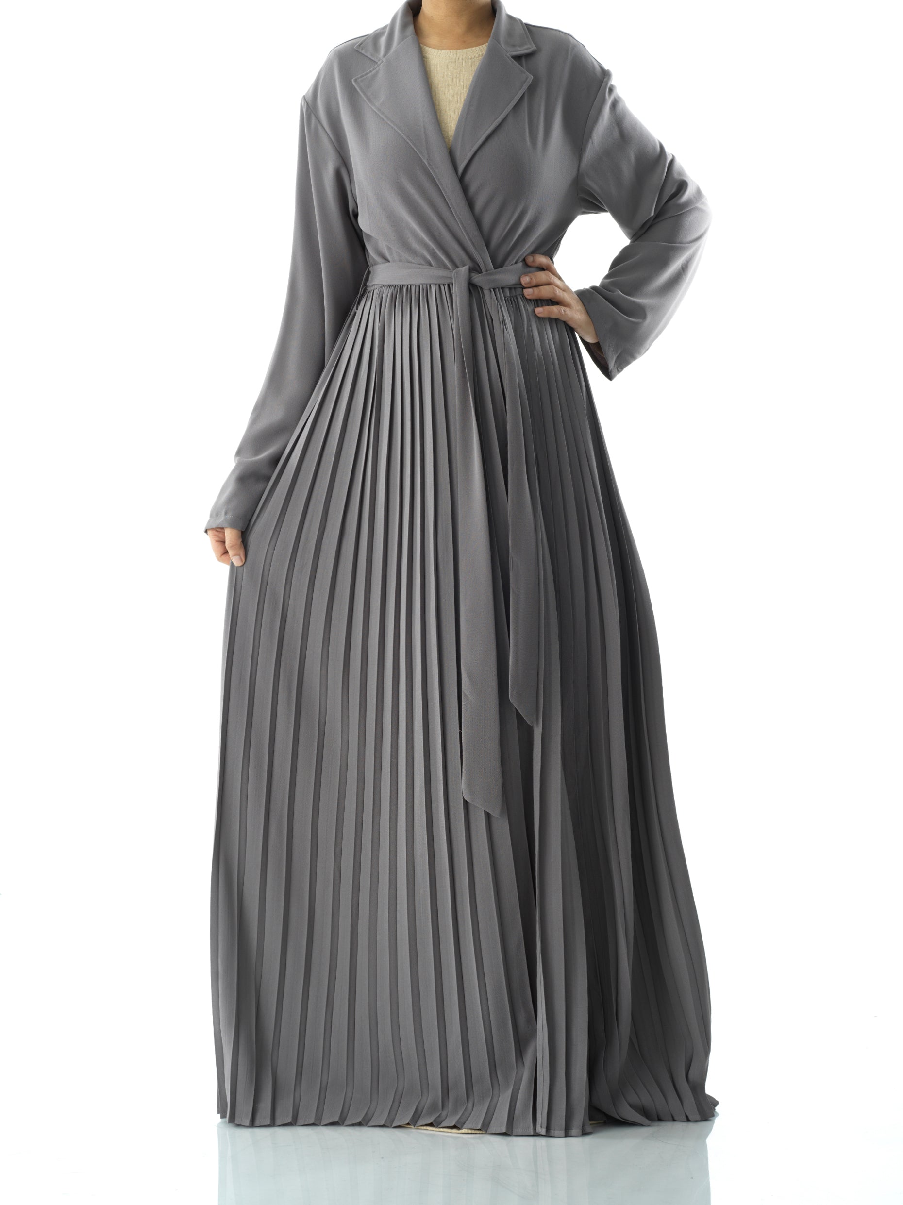 Beautiful Pleated jacket abaya Kabayare