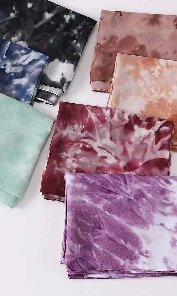 Beautiful Tie Dye Chiffon hijab Kabayare
