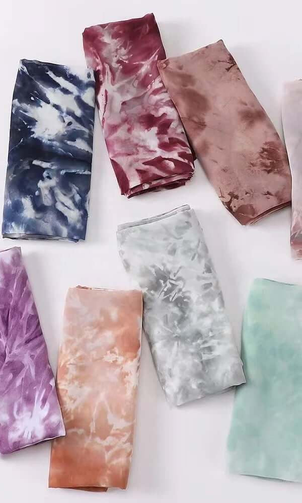 Beautiful Tie Dye Chiffon hijab Kabayare