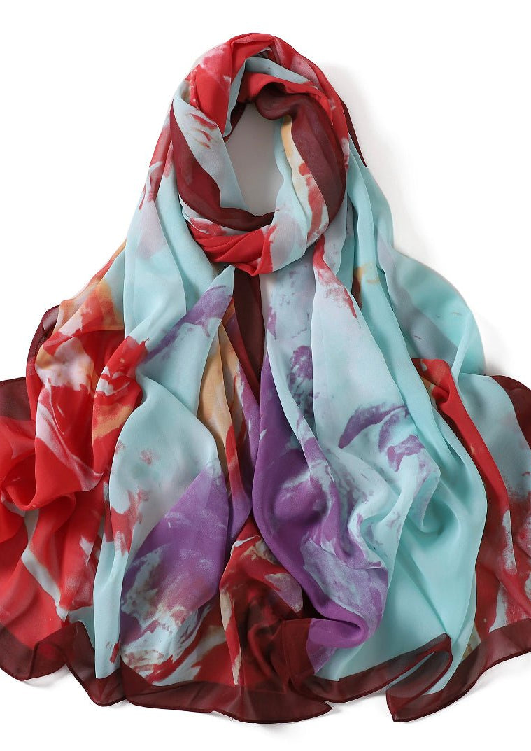 Beauty of Art Chiffon print hijab Kabayare
