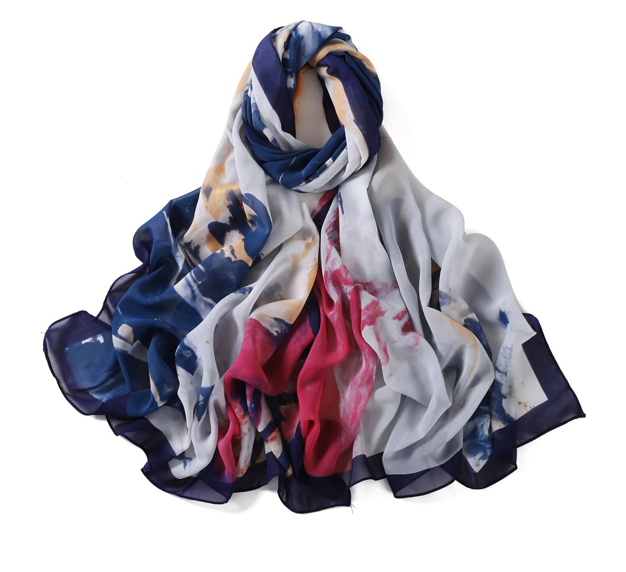 Beauty of Art Chiffon print hijab Kabayare