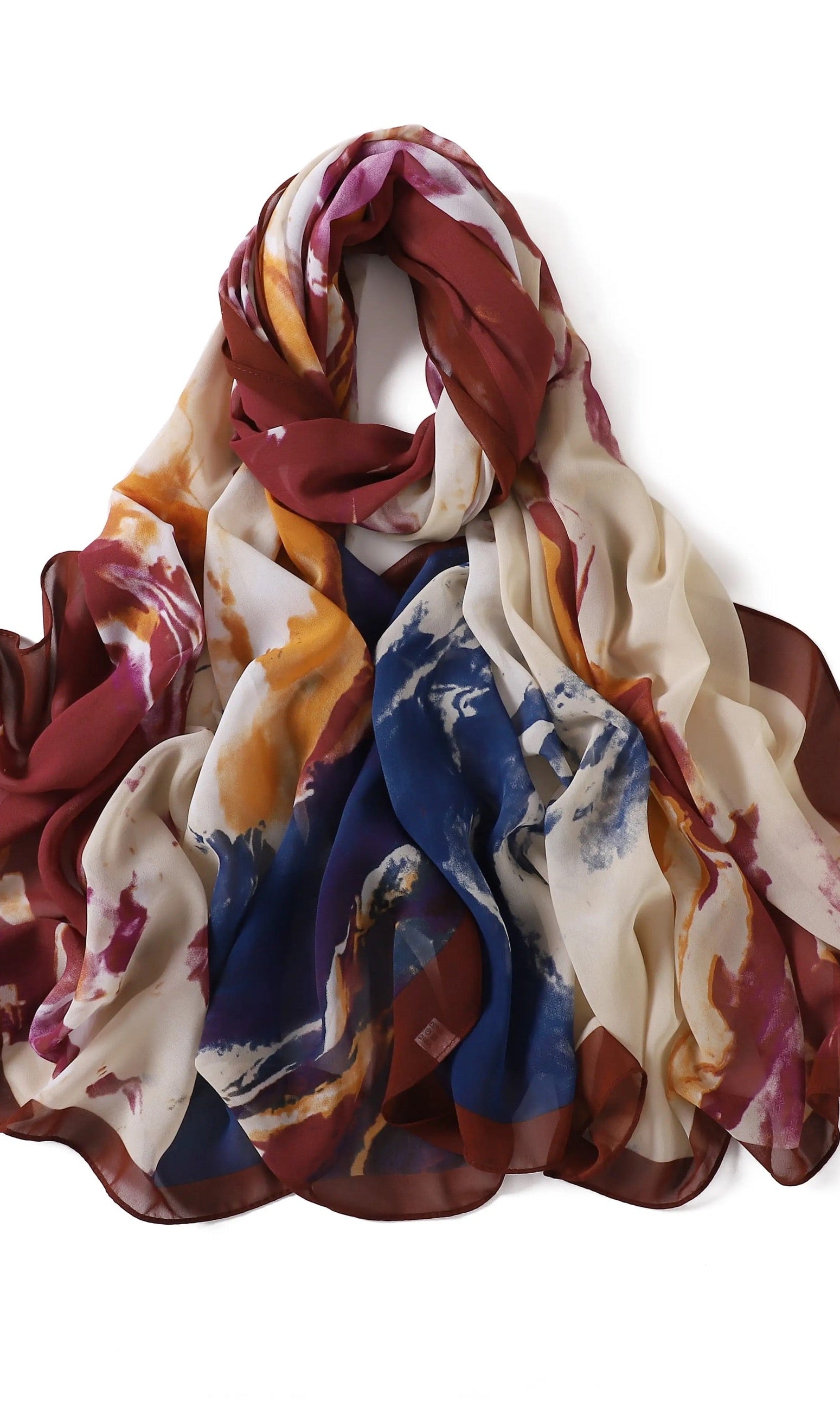 Beauty of Art Chiffon print hijab Kabayare