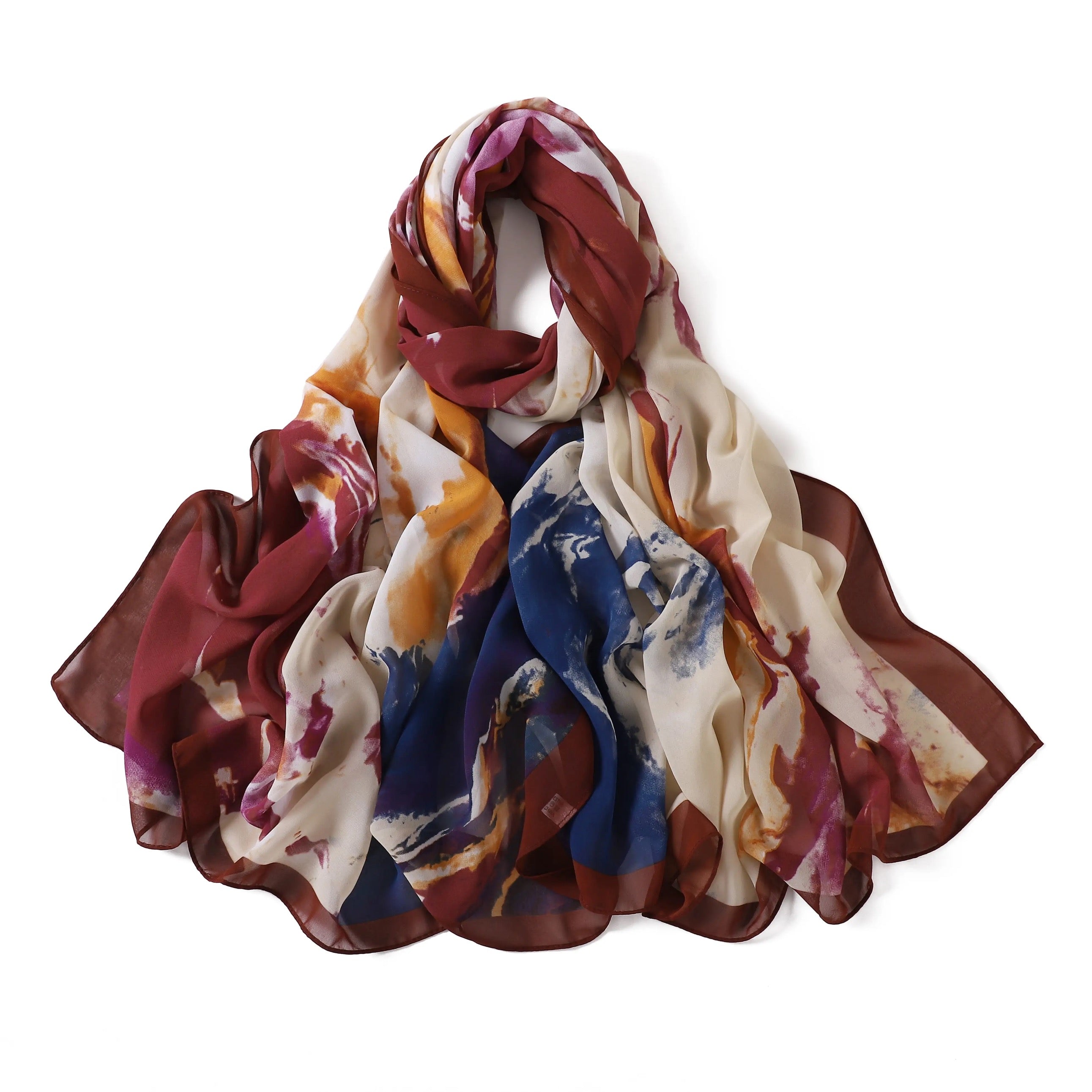 Beauty of Art Chiffon print hijab Kabayare