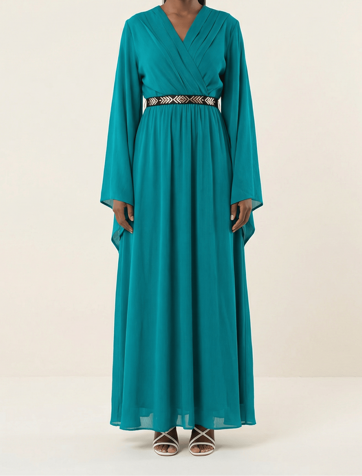 Bell sleeve ballerina maxi dress Kabayare
