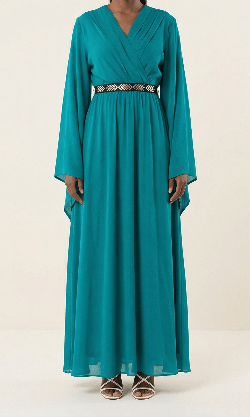 Bell sleeve ballerina maxi dress Kabayare