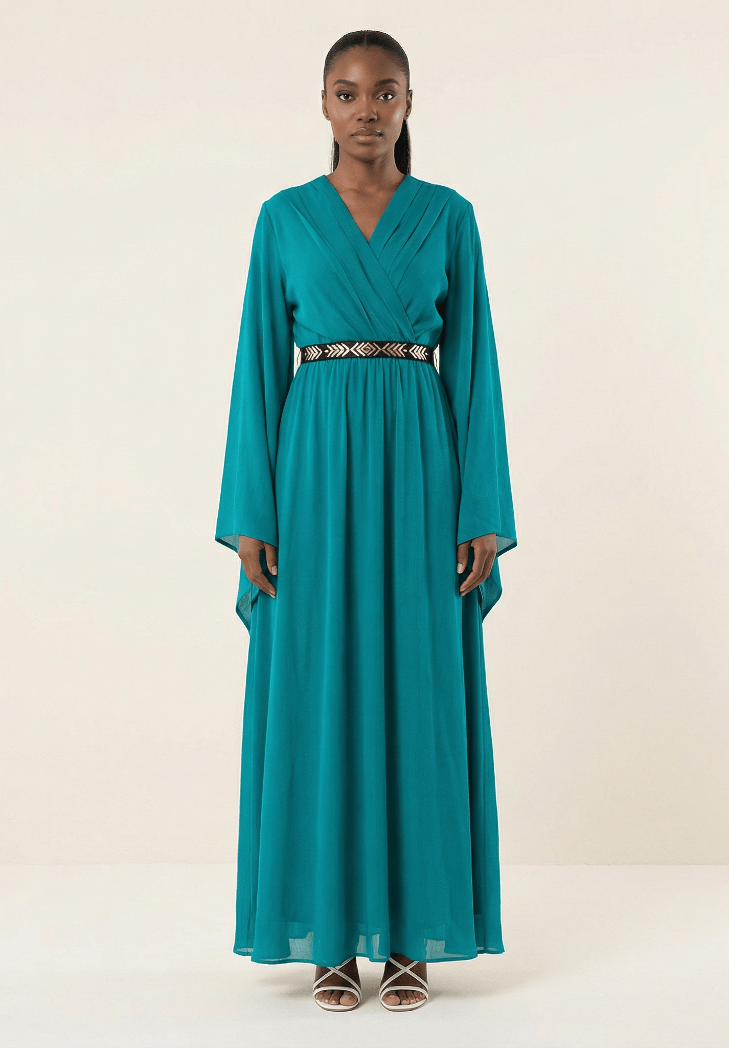Bell sleeve ballerina maxi dress Kabayare