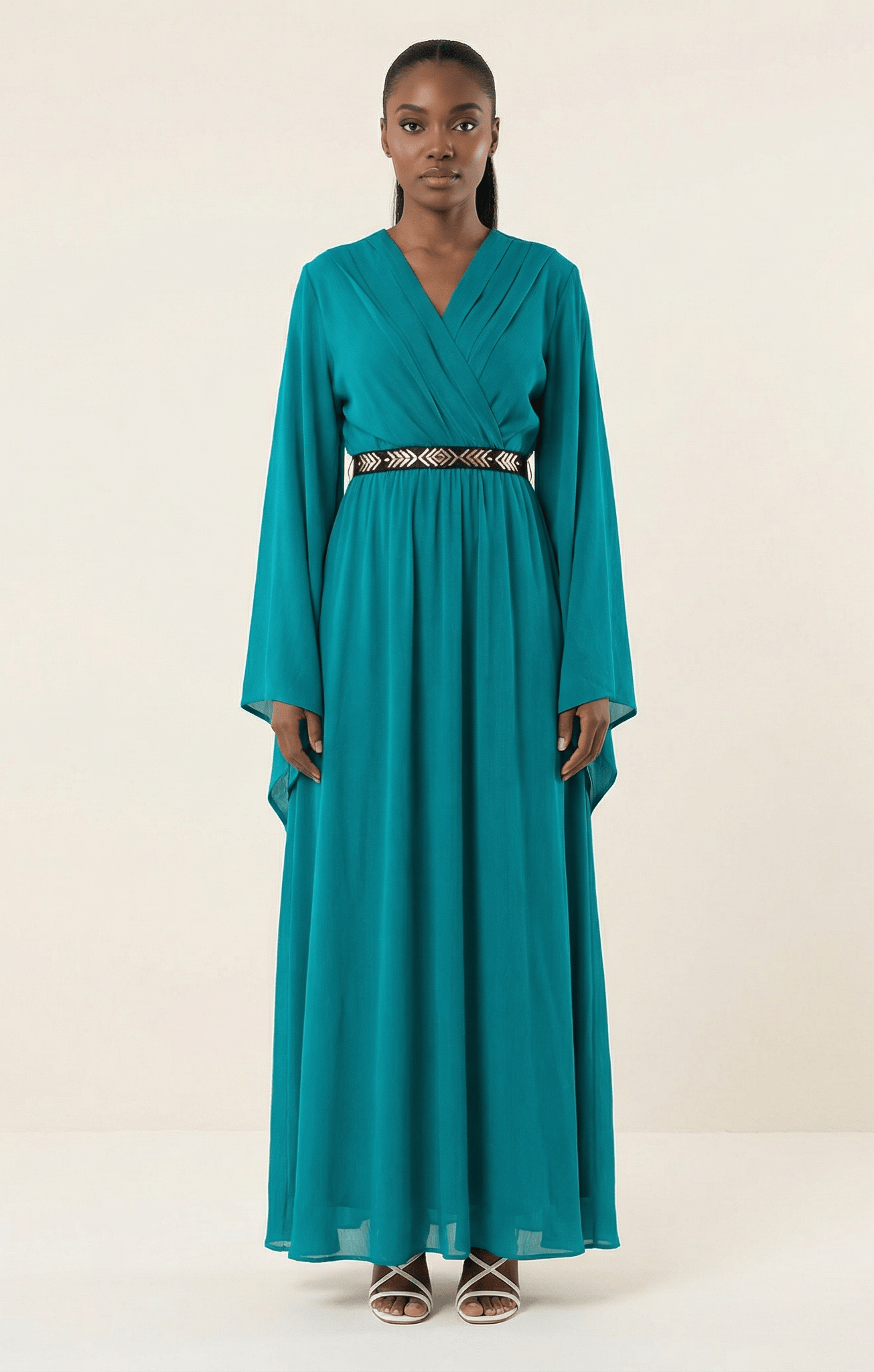 Bell sleeve ballerina maxi dress Kabayare