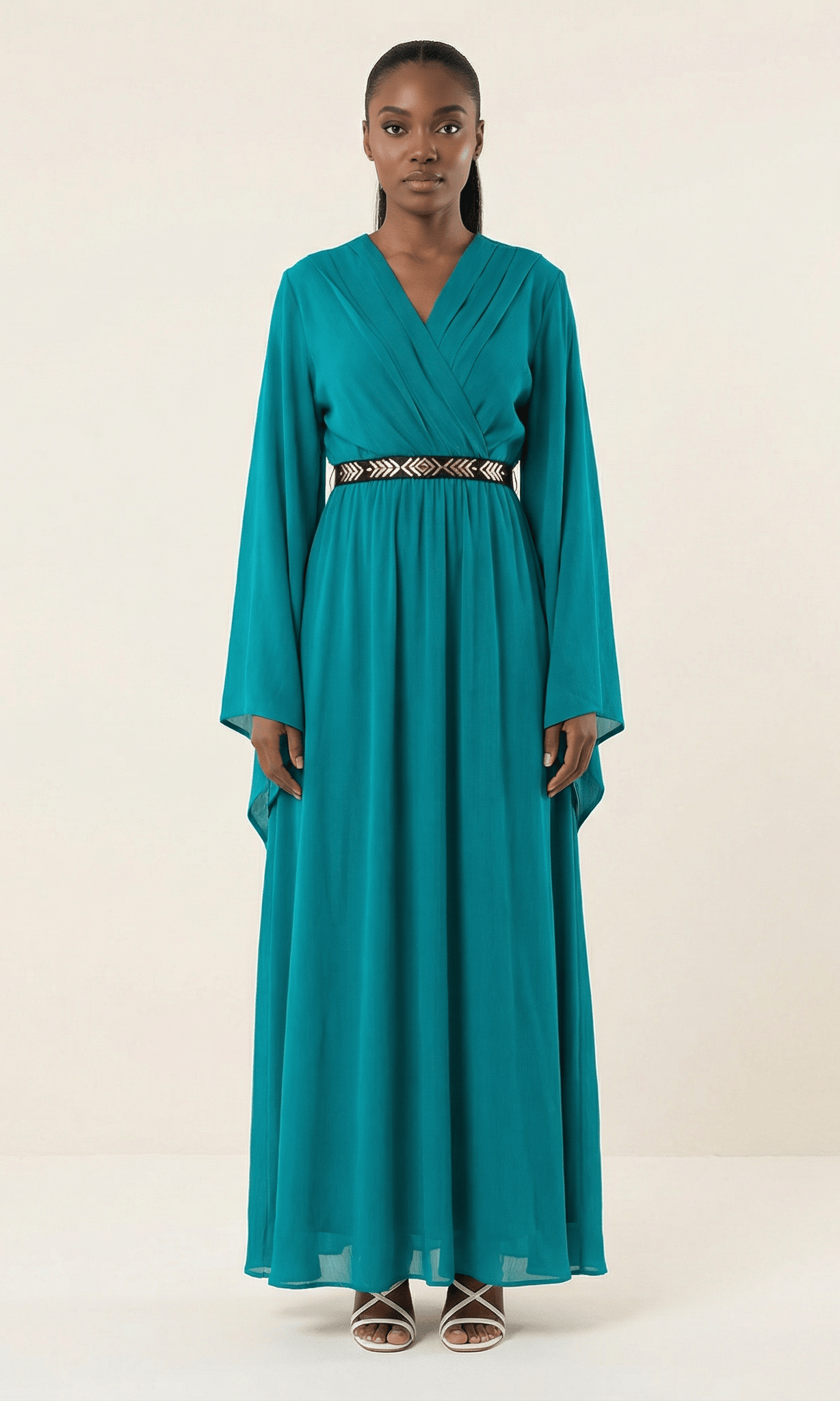Bell sleeve ballerina maxi dress Kabayare