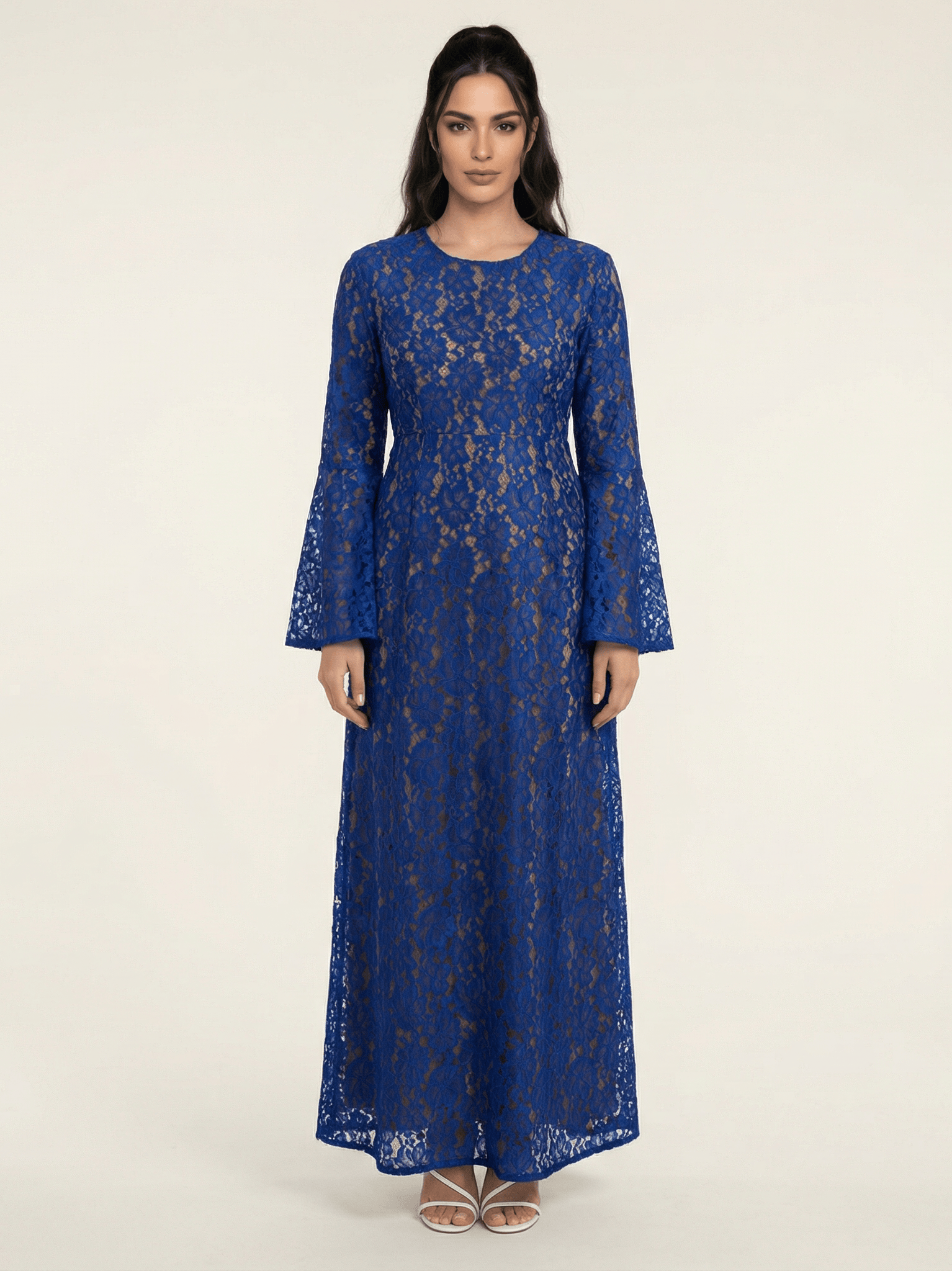 Bella Bell Sleeve lace Maxi dress Kabayare