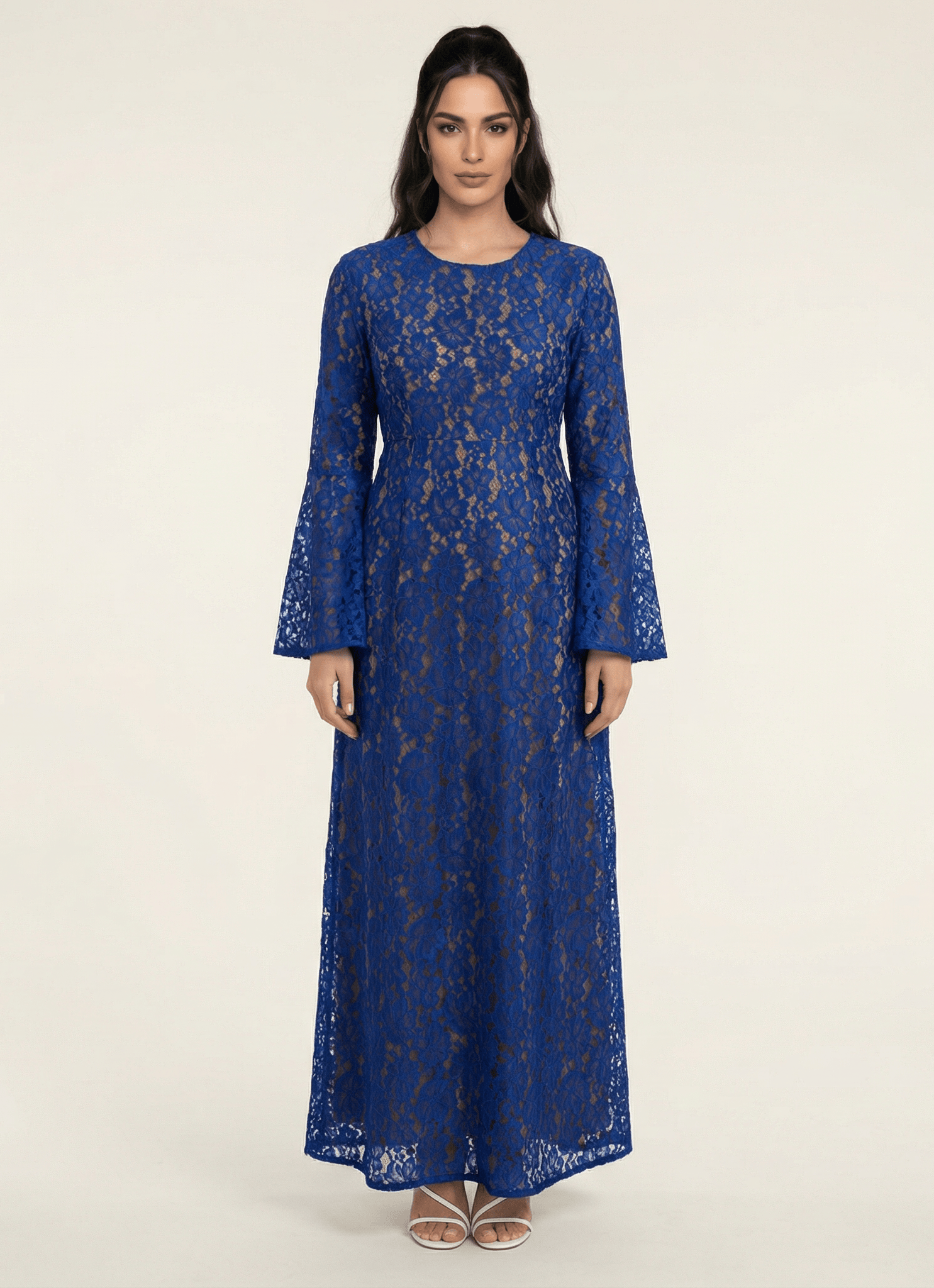 Bella Bell Sleeve lace Maxi dress Kabayare