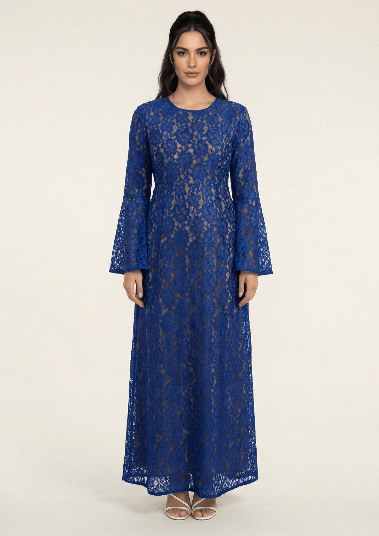 Bella Bell Sleeve lace Maxi dress Kabayare