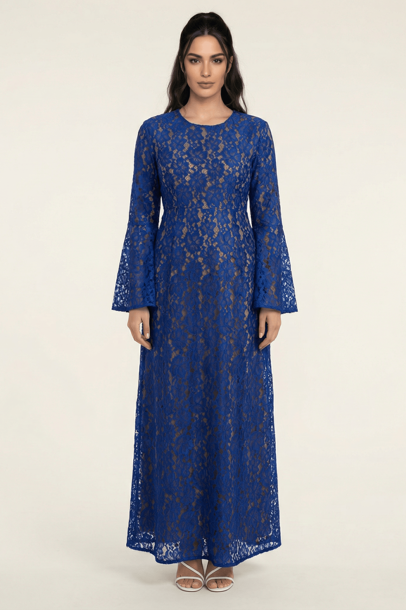 Bella Bell Sleeve lace Maxi dress Kabayare